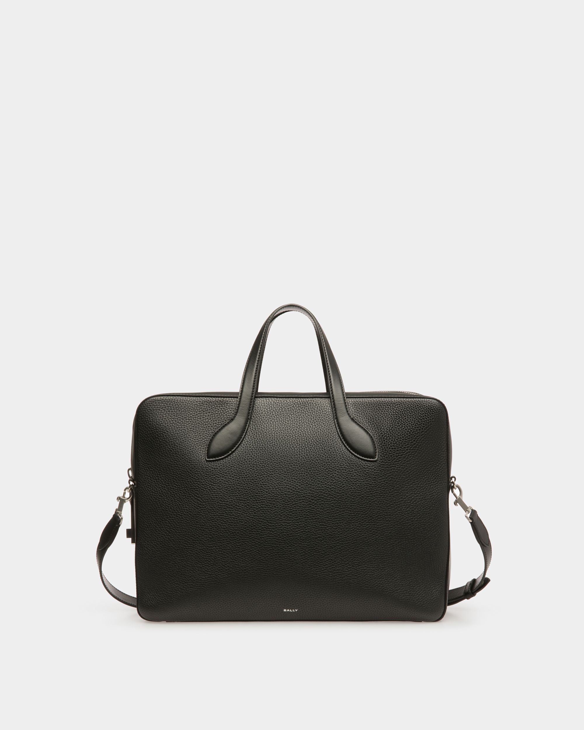 Gentleman | Borsa business uomo | Pelle nera | Bally | Still Life Fronte