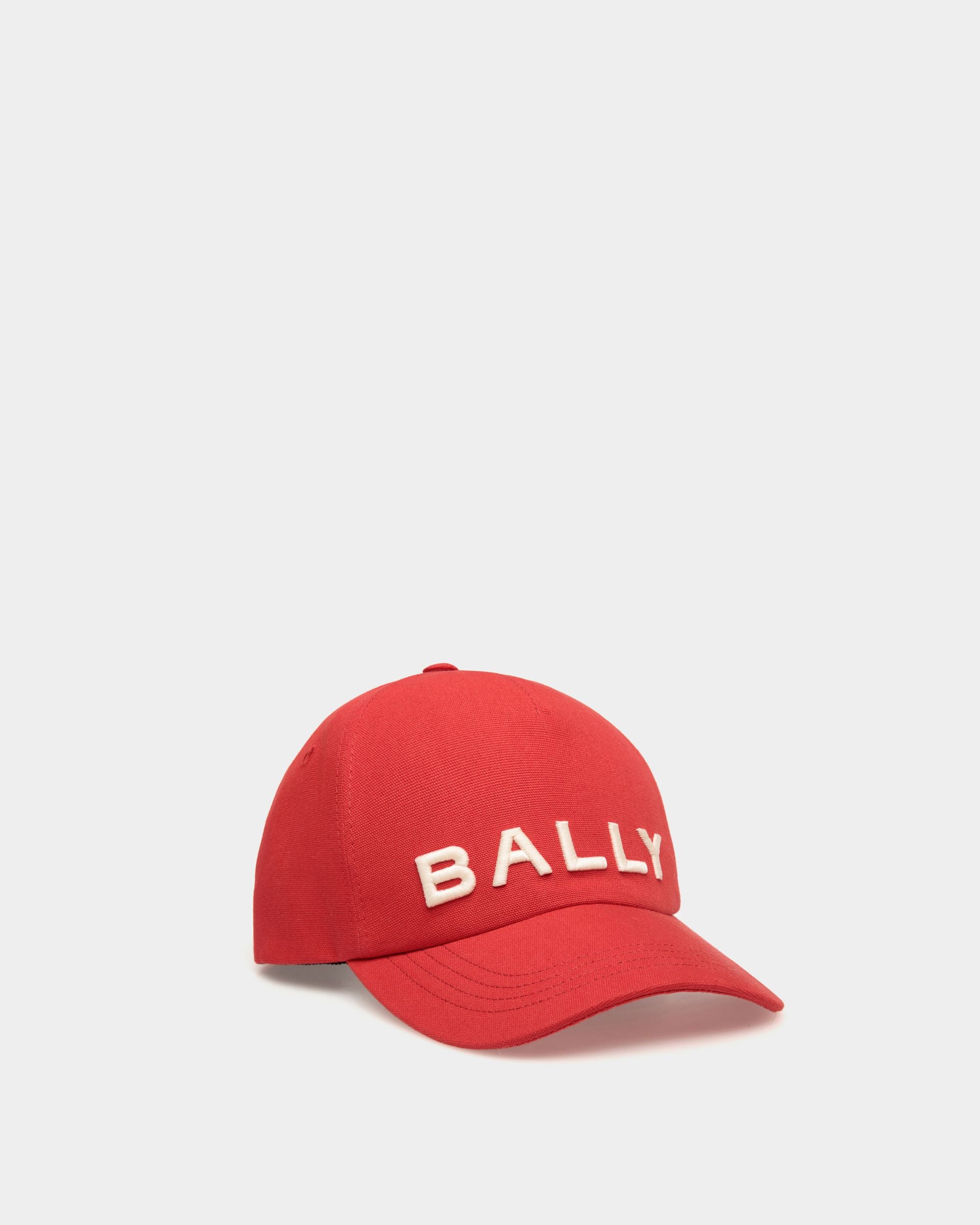 Cappellino da uomo in cotone rosso | Bally | Still Life Fronte