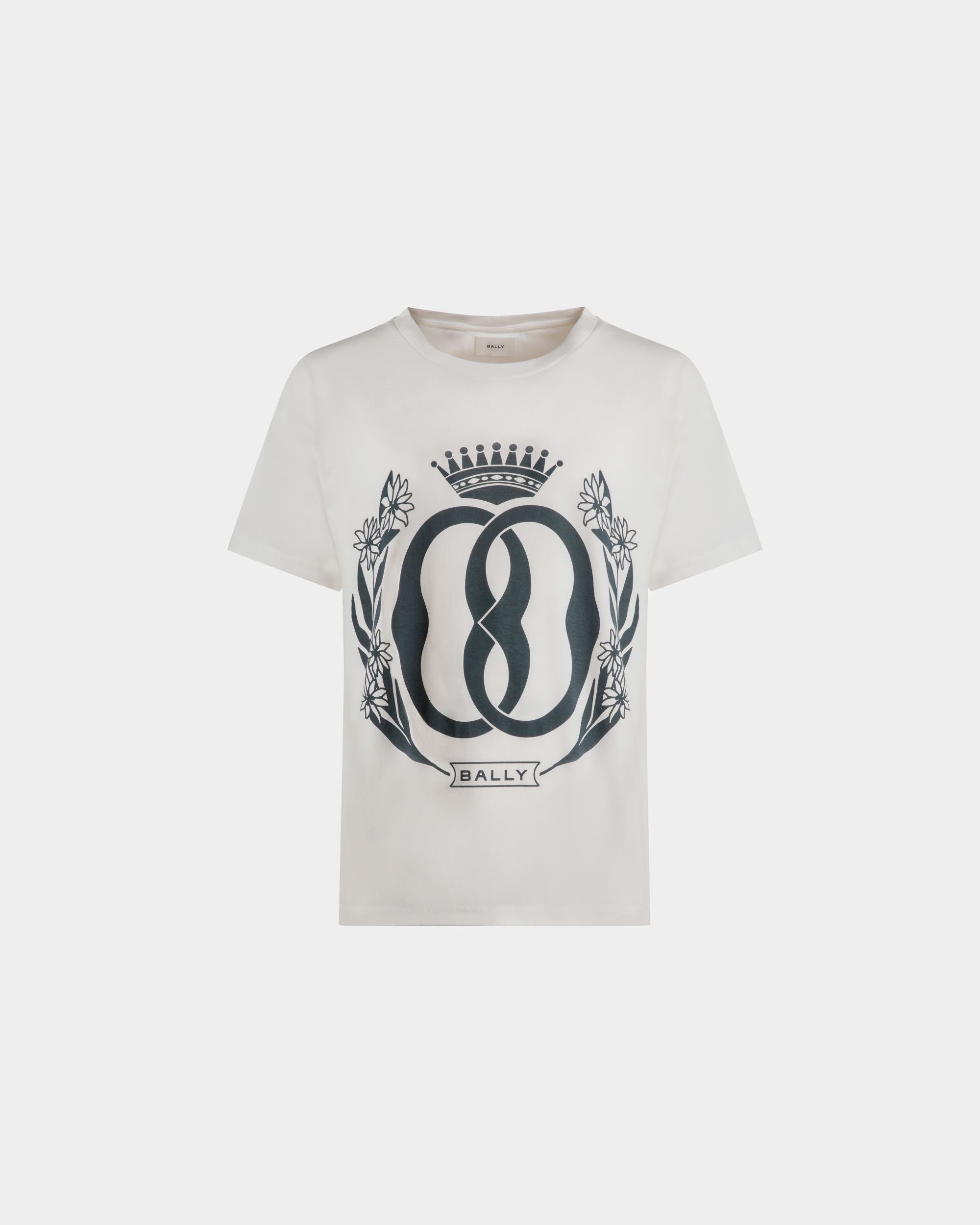 T-shirt laminata | T-shirt uomo | Cotone bianco | Bally | Still Life Fronte