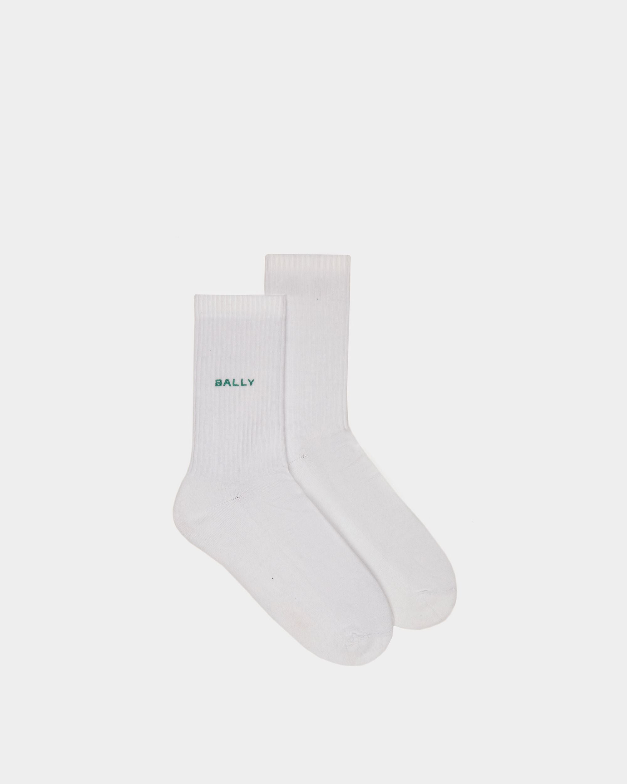 Calze da uomo in cotone bianco | Bally | Still Life Da sopra