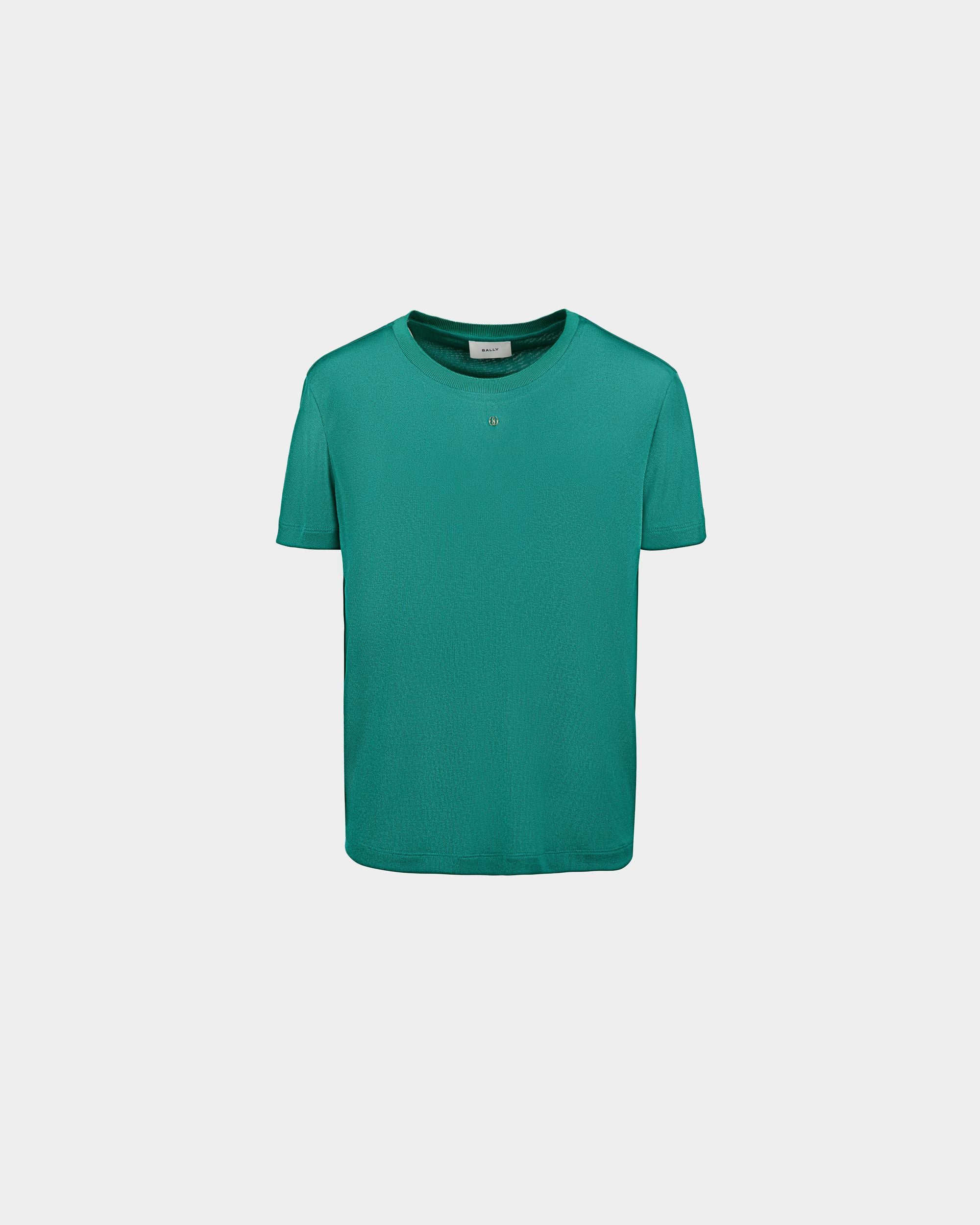 Top da donna in jersey verde | Bally | Still Life Fronte