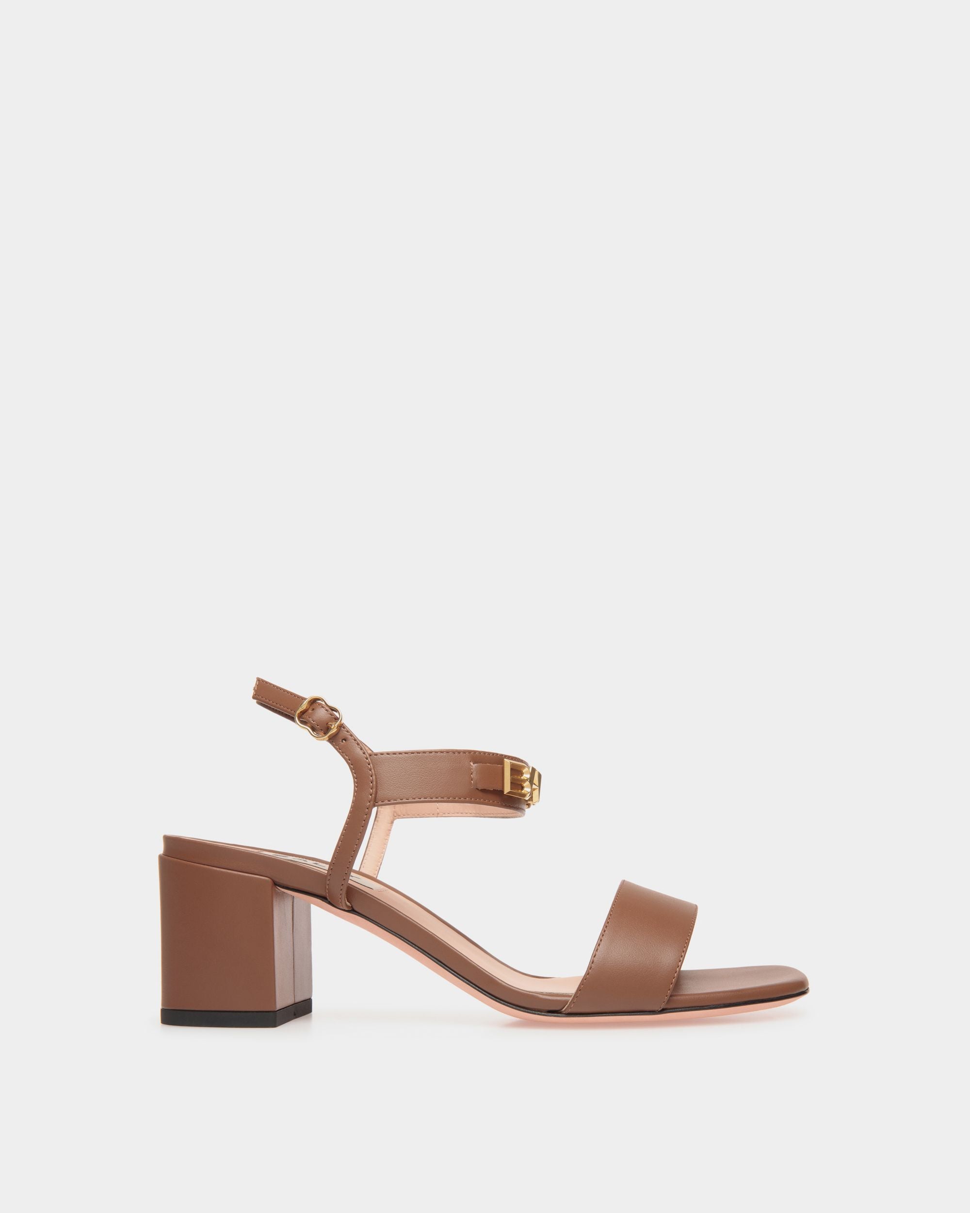 Women's Bally Spell Heeled Sandal in Leather | Bally | Still Life Side