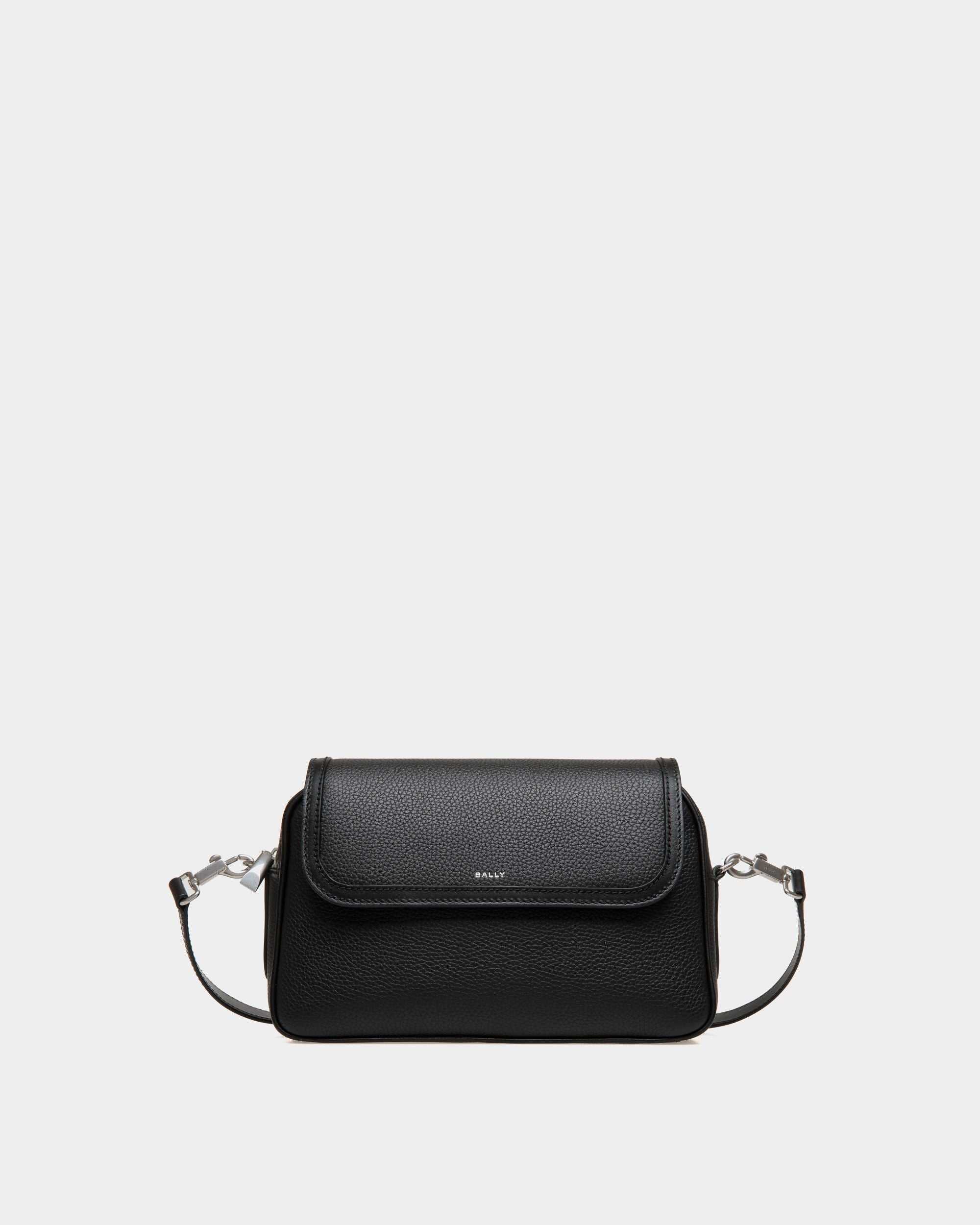 Spin | Men's Crossbody Bag in Black Leather | Bally | Still Life Front