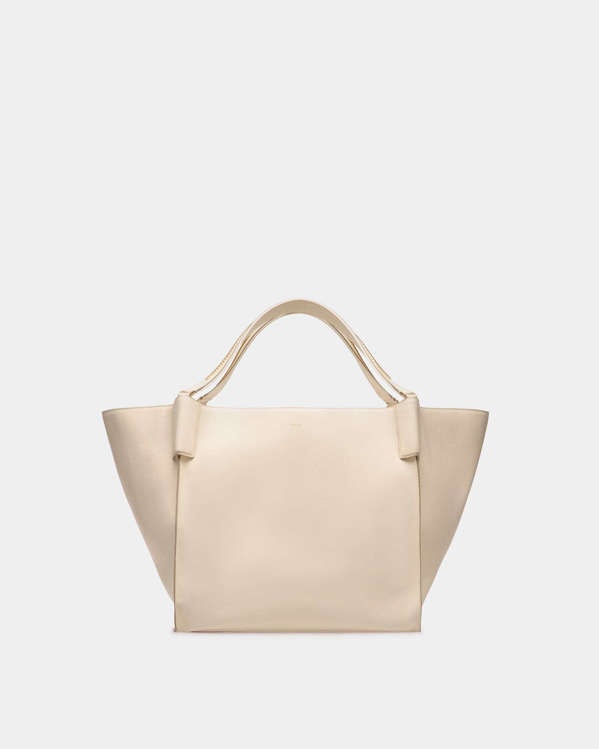 Arkle  Extra Large Shopper | Men's Tote Bag | Bone Leather | Bally | Still Life Front