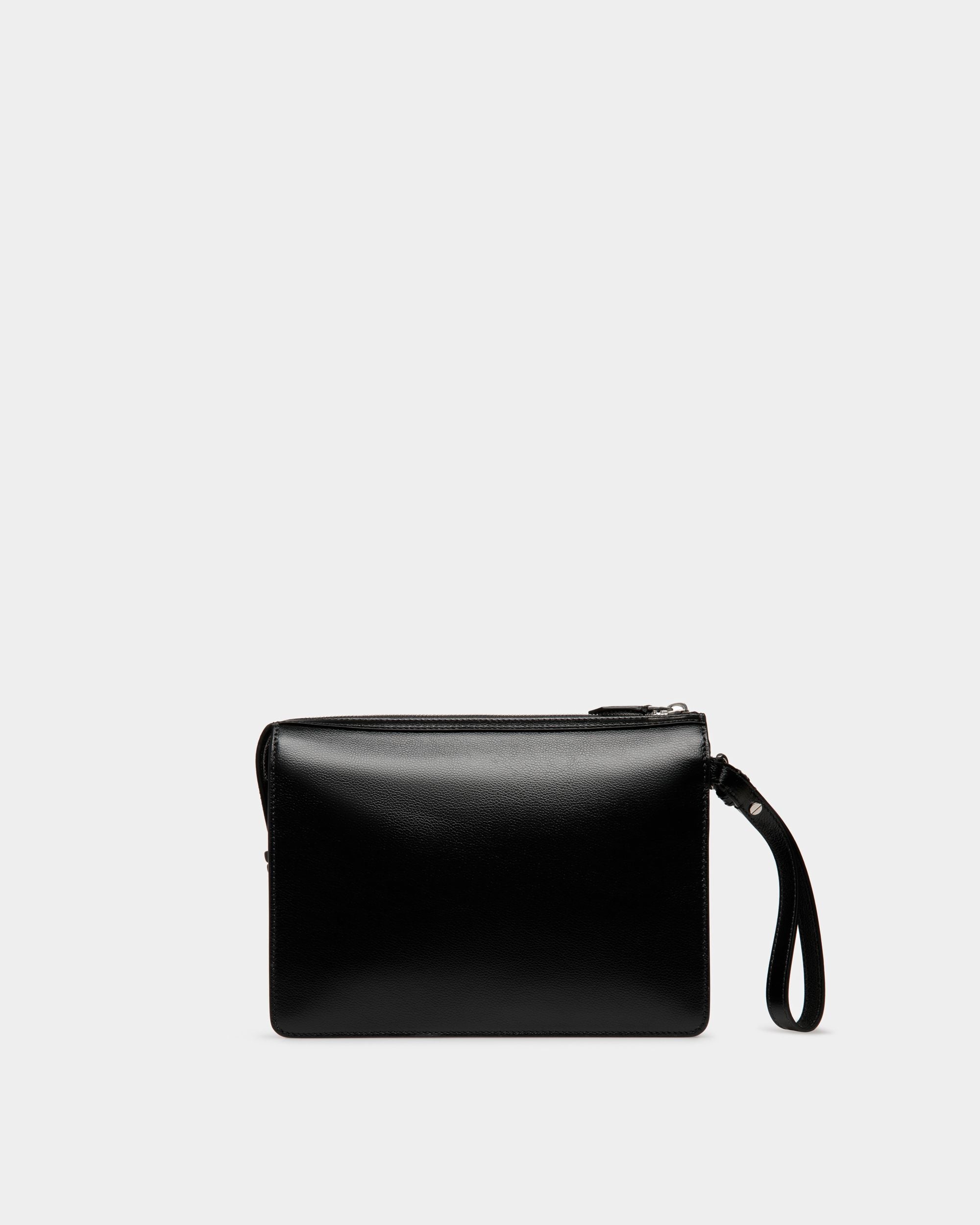PM | Men's Clutches And Portfolios | Black Leather | Bally | Still Life Back