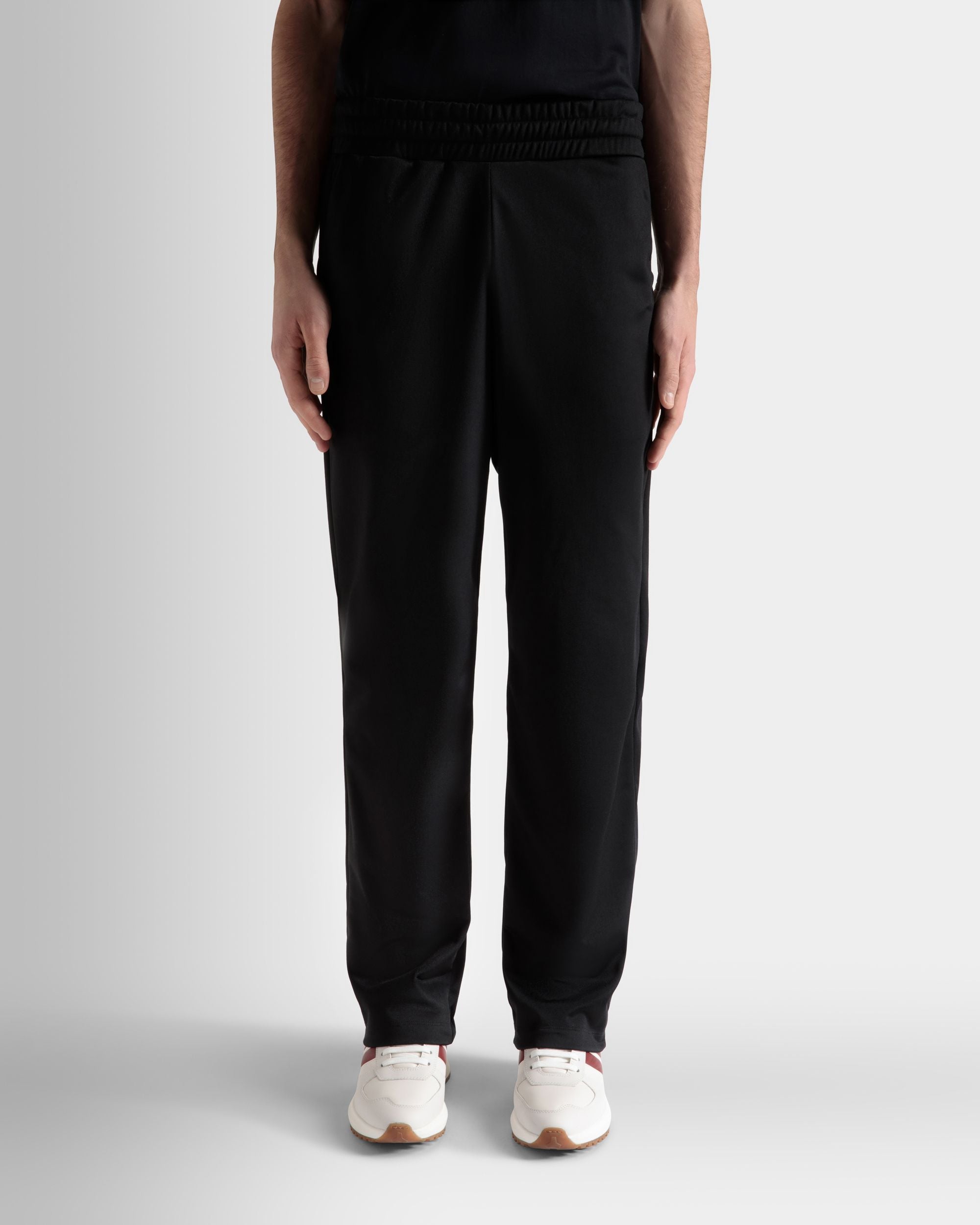 Men's Sweatpants in Black| Bally | On Model Close Up