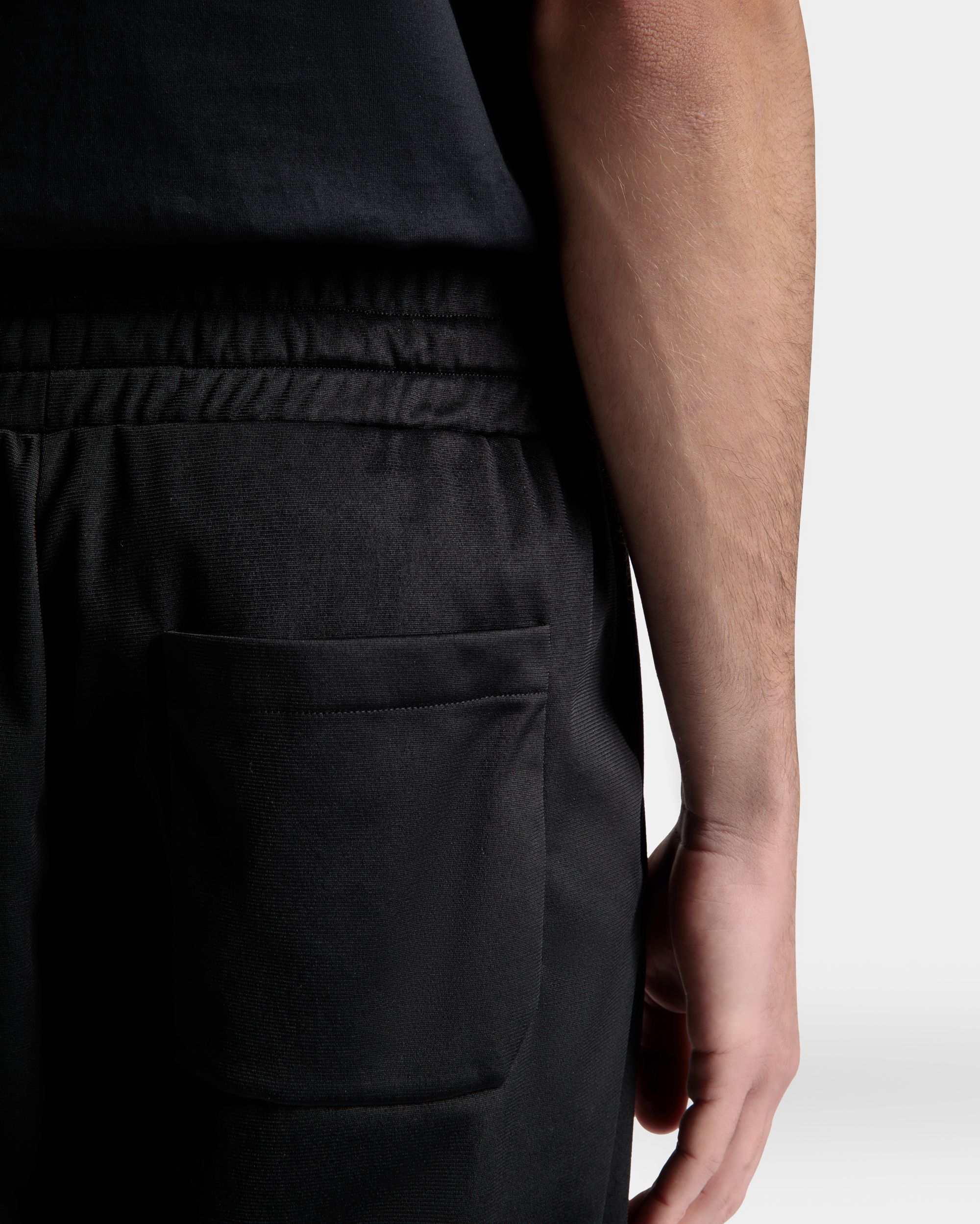 Men's Sweatpants in Black| Bally | On Model Detail