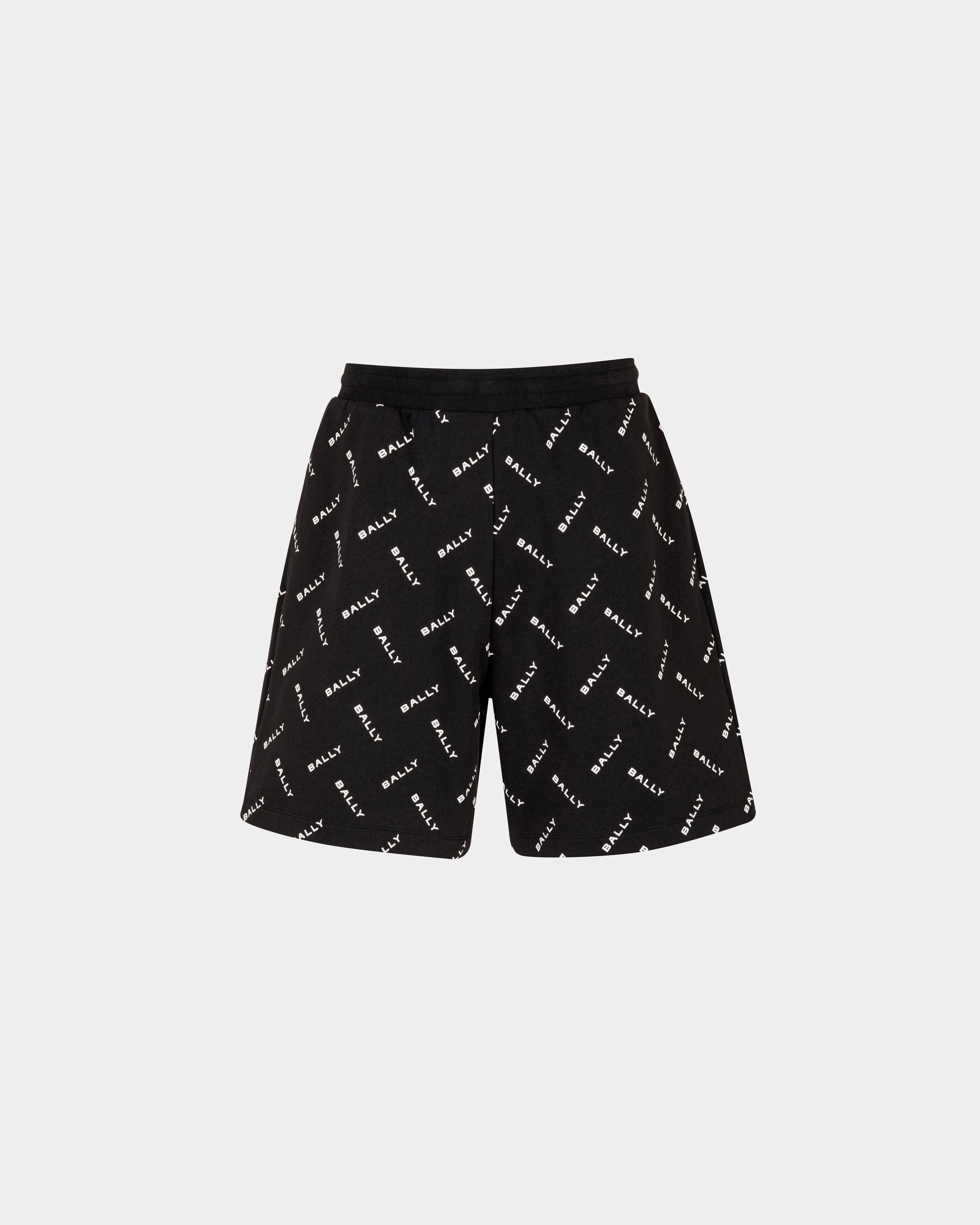 Men's Shorts in Dark Blue Cotton | Bally | Still Life Front