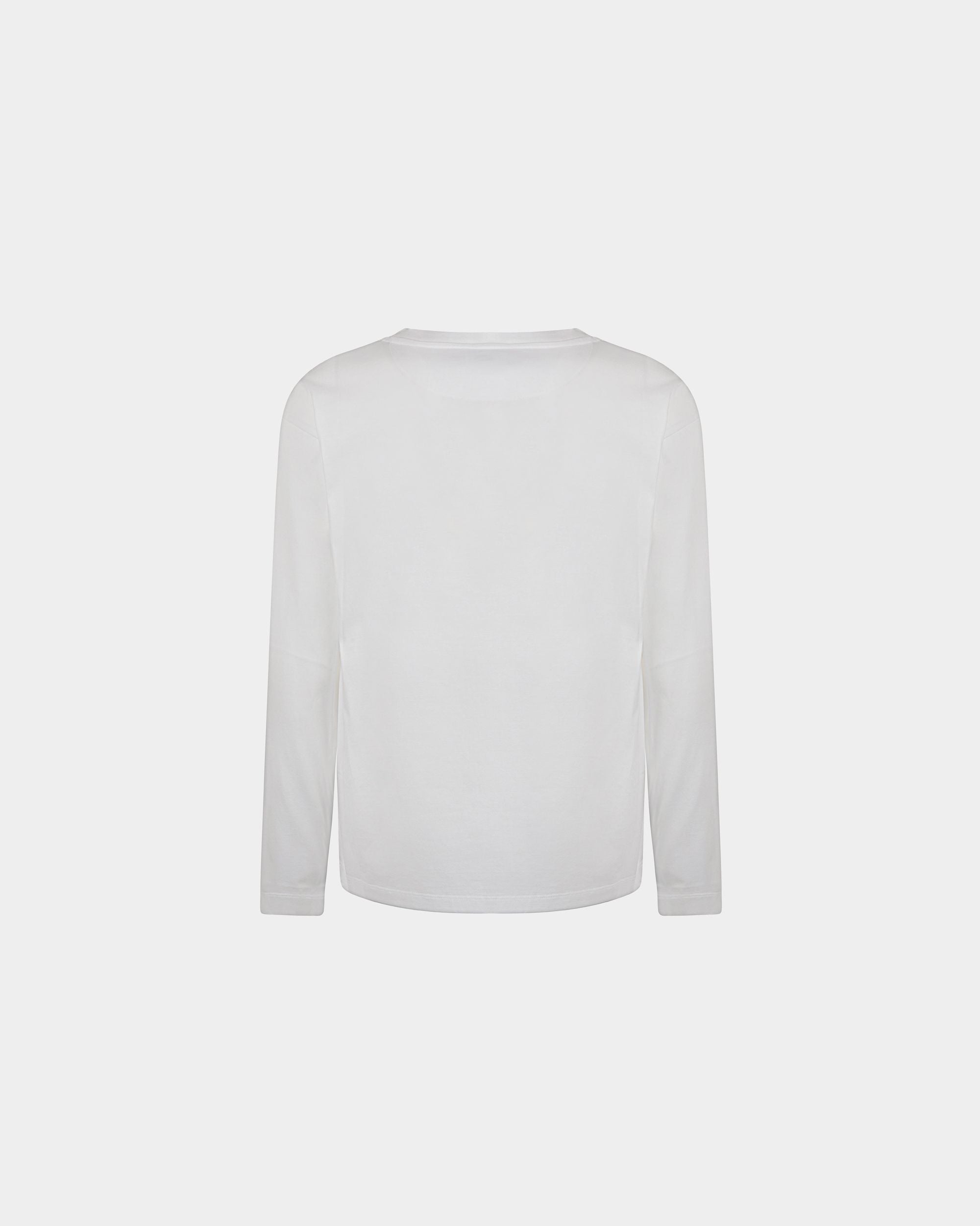 Men's T-Shirt in White Cotton | Bally | Still Life Back