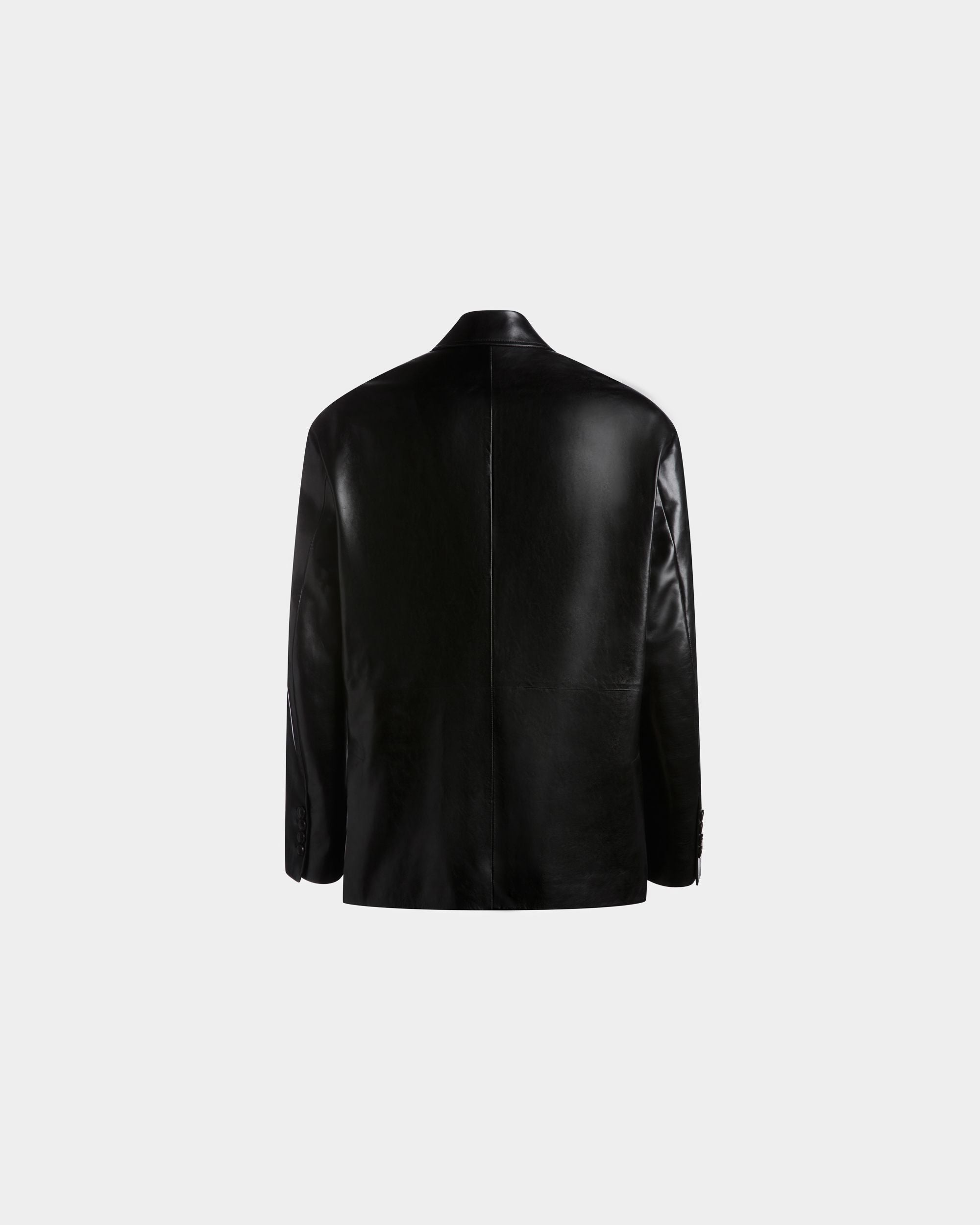 Men's Jacket in Black Leather | Bally | Still Life Back