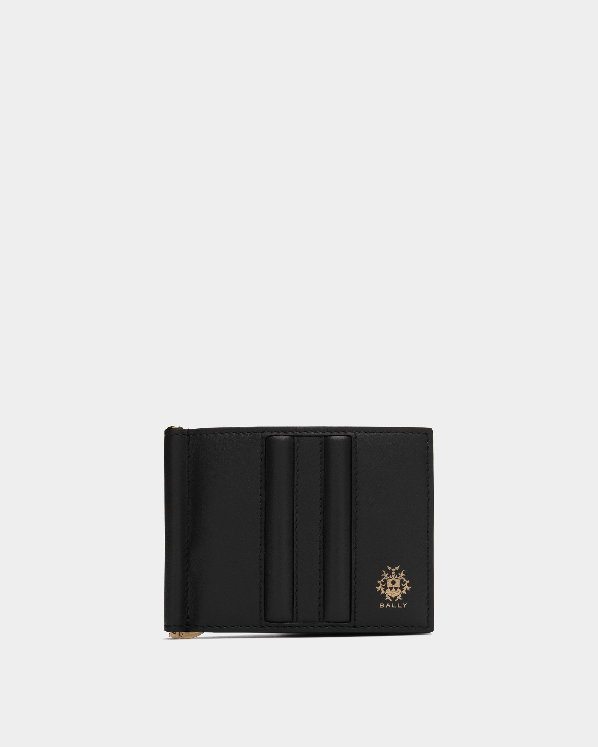 Men's Beckett Bifold in Black Leather | Bally | Still Life Front