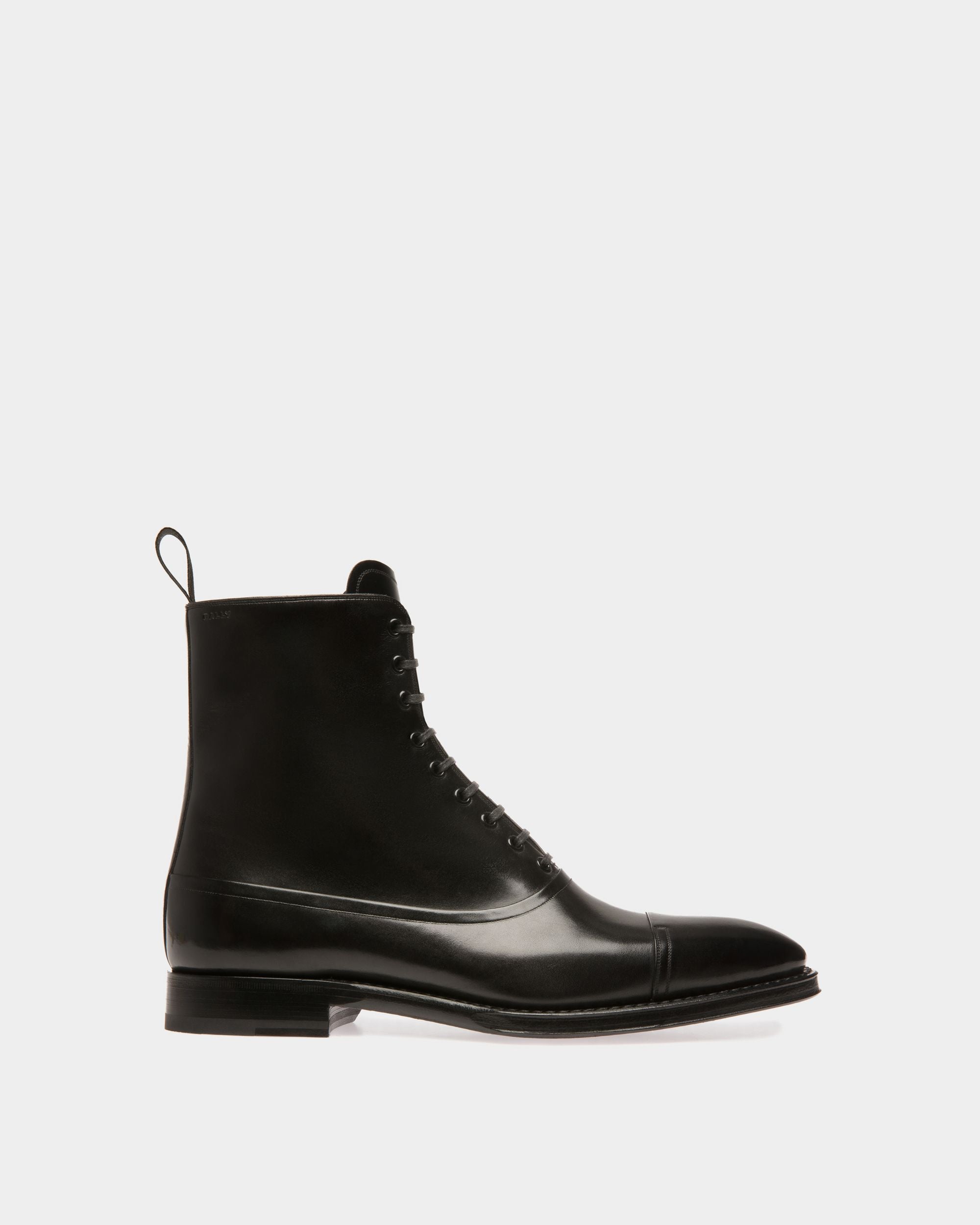 Salvi | Men's Boots | Black Leather | Bally | Still Life Side
