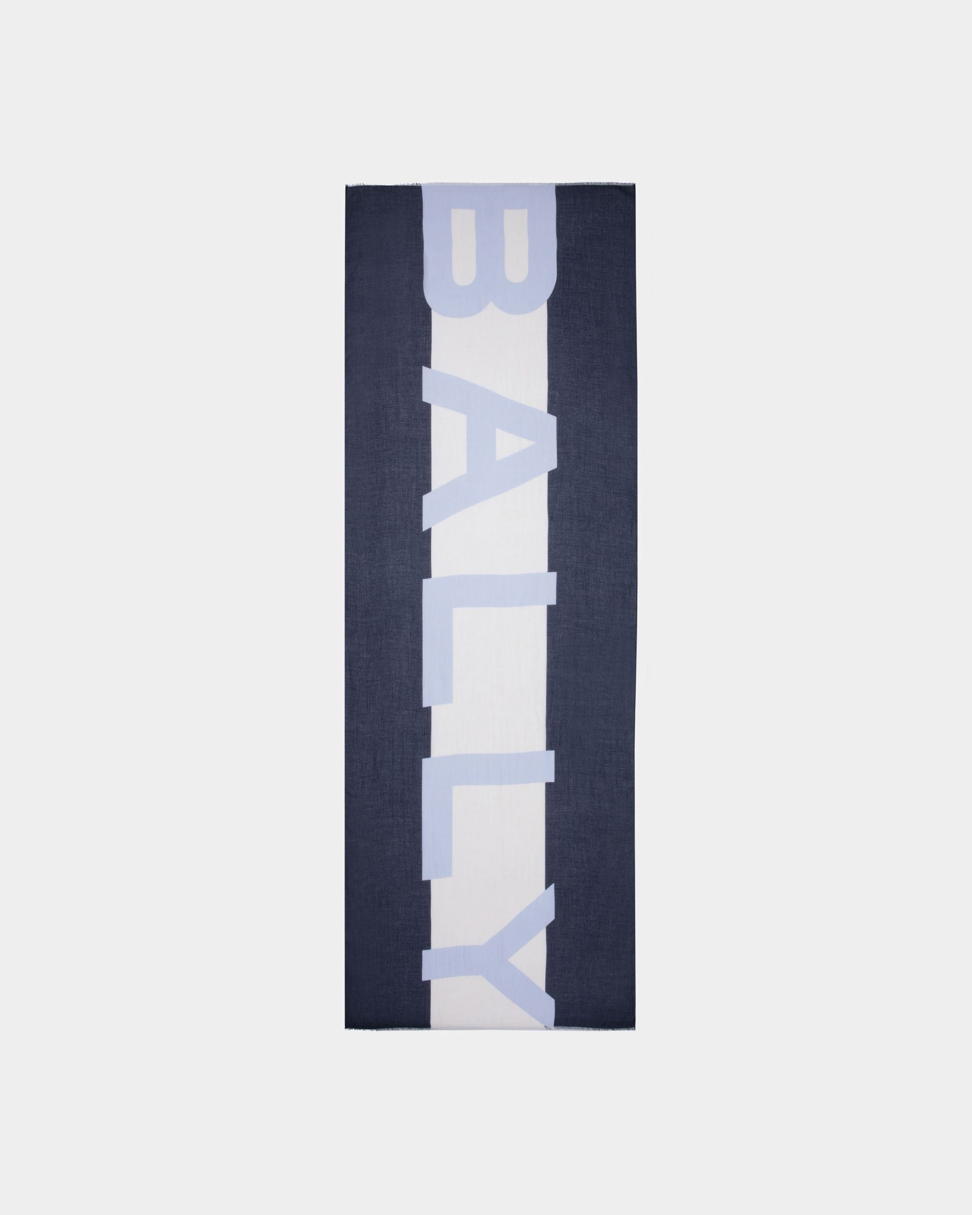 Men's Scarf in Light Blue | Bally | Still Life Top