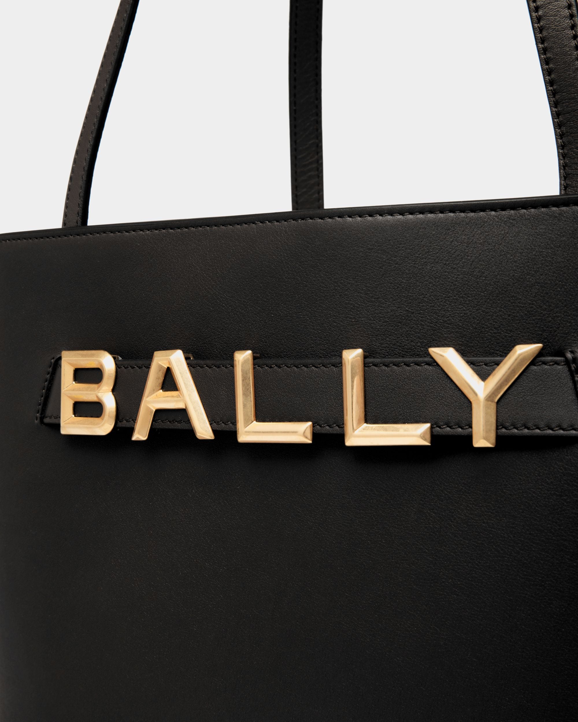 Bally Spell | Women's Tote Bag in Black Leather | Bally | Still Life Detail