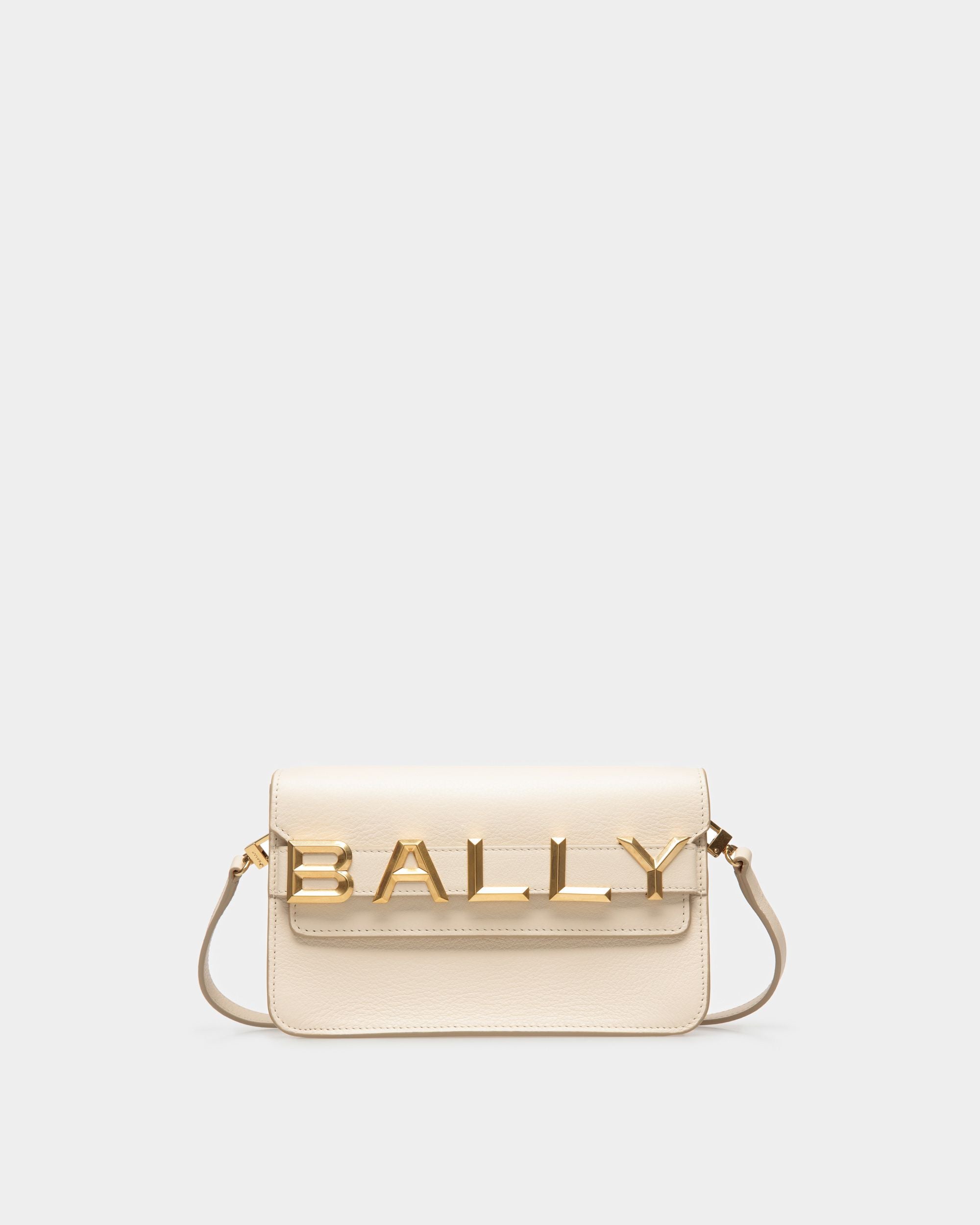 Logo Crossbody | Women's Crossbody | Bone Leather | Bally | Still Life Front