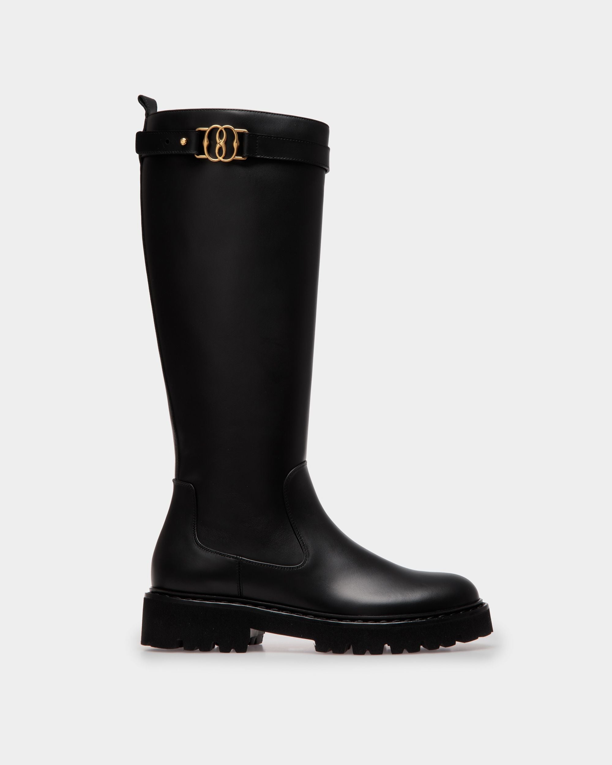 Neny | Women's Boots | Black Leather | Bally | Still Life Side