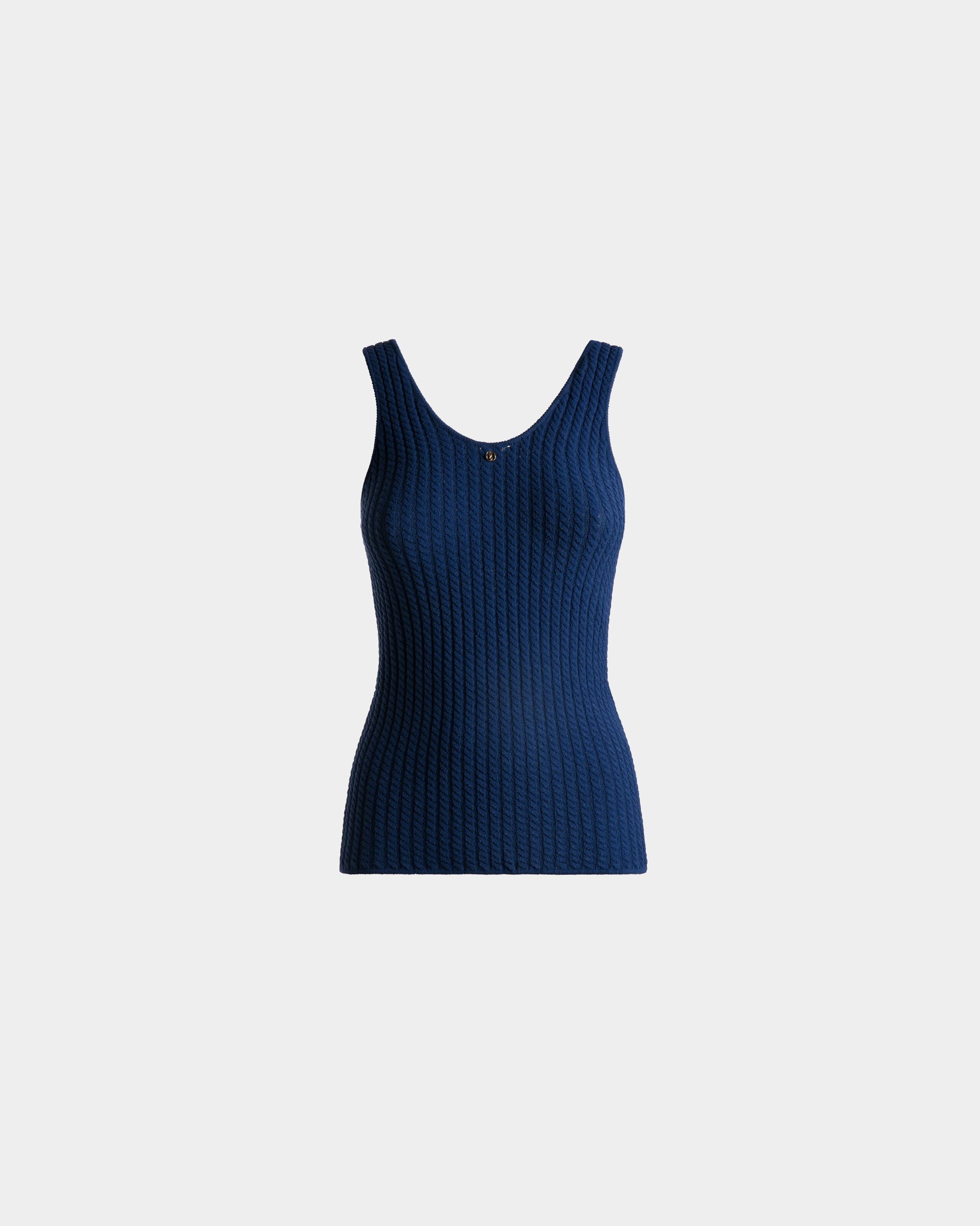 Women's Blue Tank Top | Bally | Still Life Front