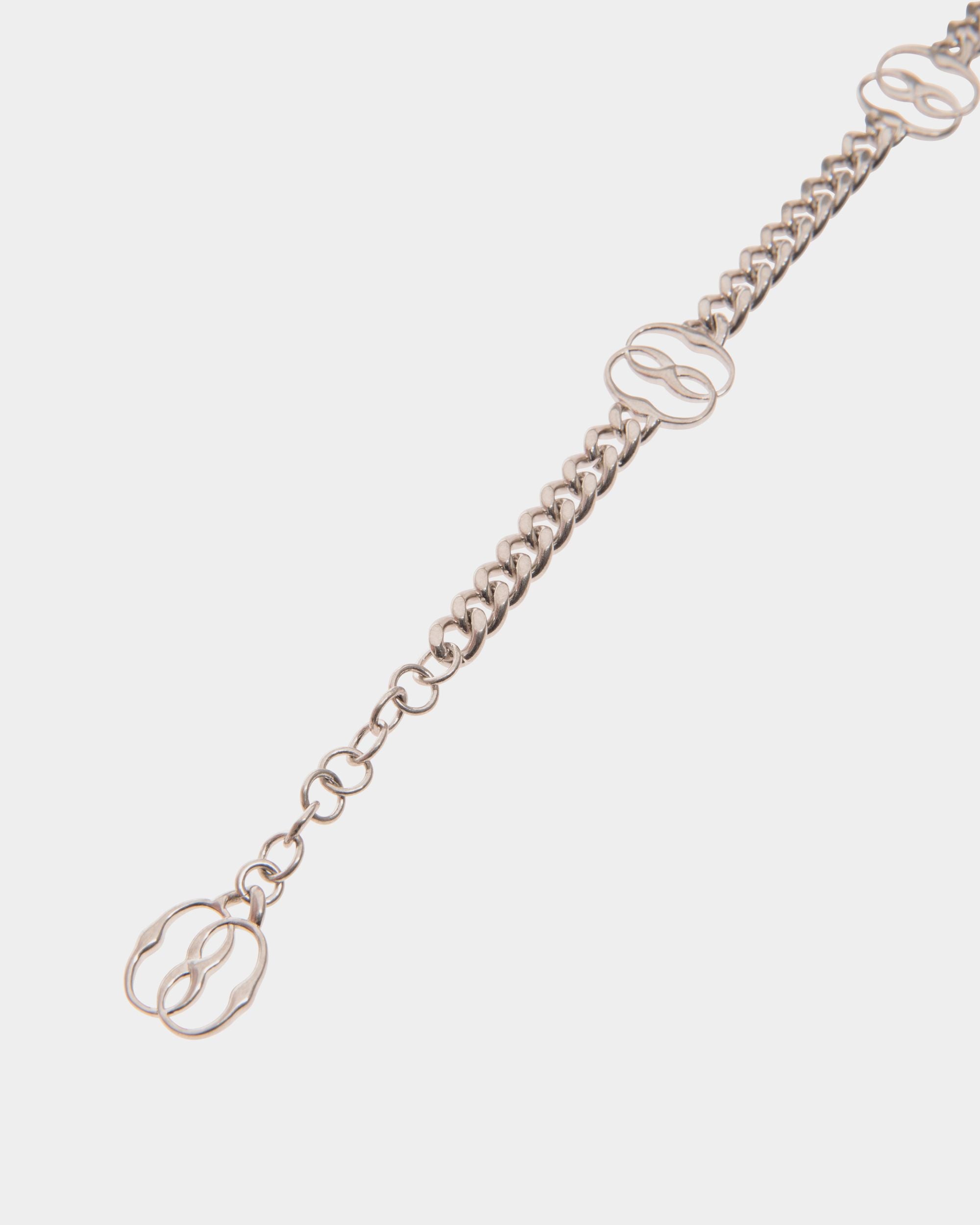 Emblem | Women's Bracelet in Silver Eco Brass | Bally | Still Life Detail