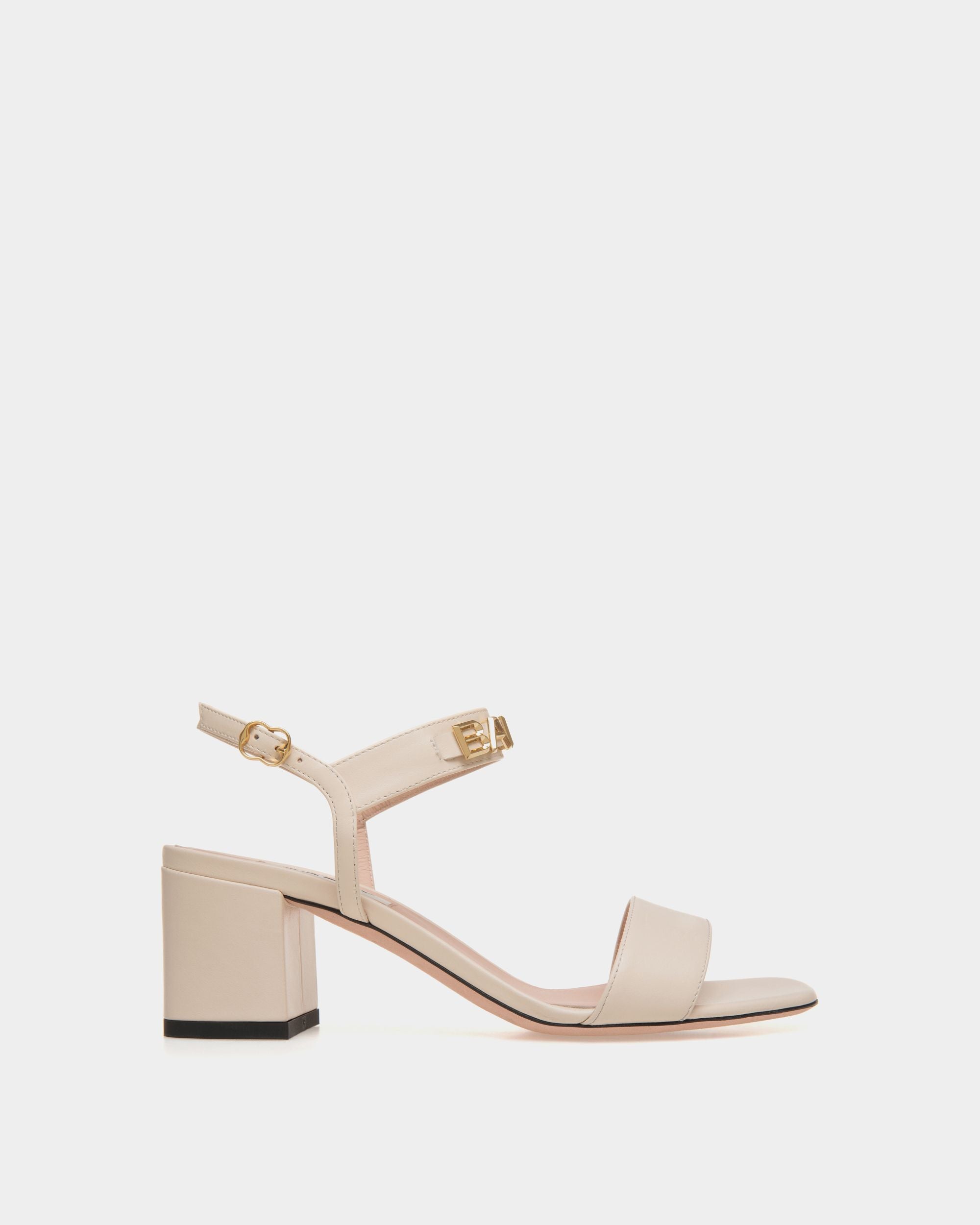 Women's Bally Spell Heeled Sandal in Leather | Bally | Still Life Side