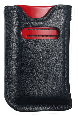 Visol Renly Black Leather Cigar Case with Lighter and Cutter