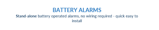 BG Battery Smoke and CO Alarms