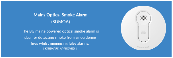 BG SDMOA Mains Optical Smoke Alarm