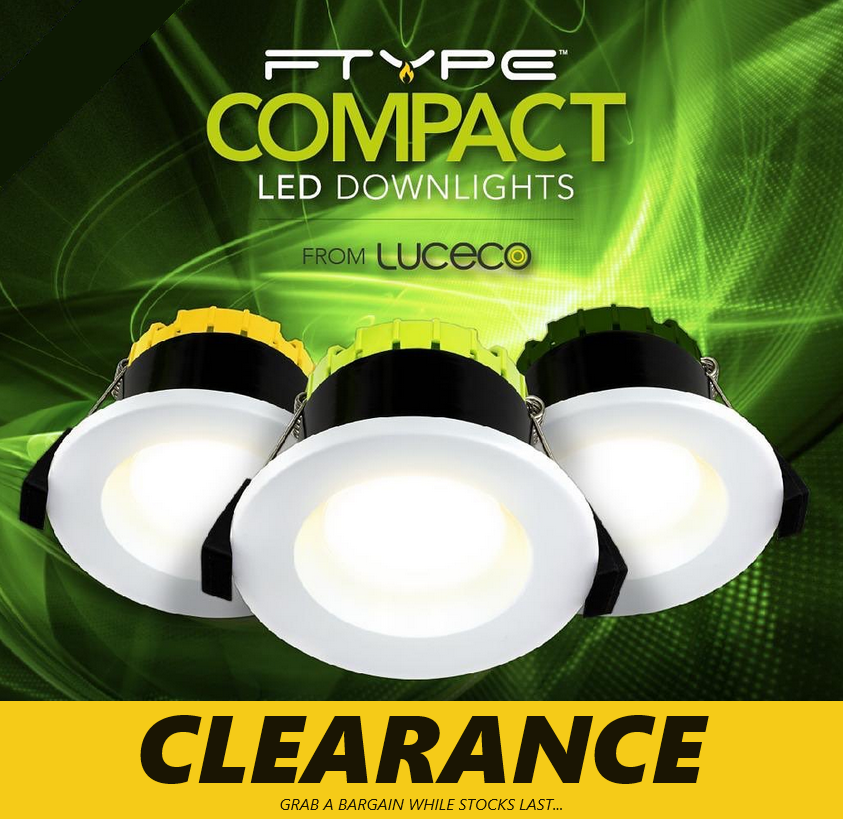 Luceco F-Type LED Downlights Clearance | westbasedirect.com