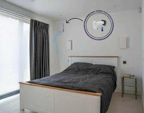 Single Room Heat Recovery Units Used on Bespoke London Superb House - Bedroom
