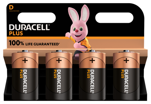 DURACELL PLUS POWER 100 PILA ALCALINA D LR20 B*2