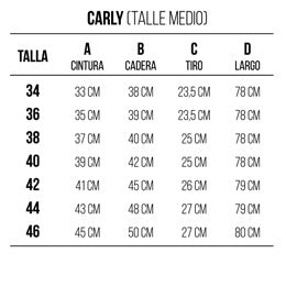 Informacion tallas mujer –