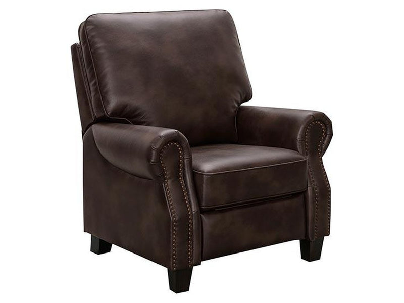 beckett leather pushback recliner