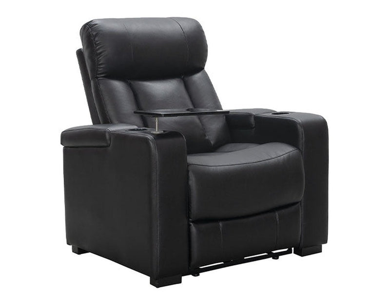 larson leather power reclining home theater