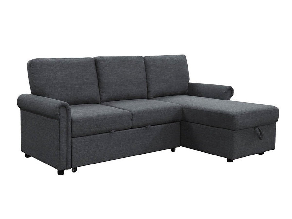 hamilton reversible sectional with sofa bed review