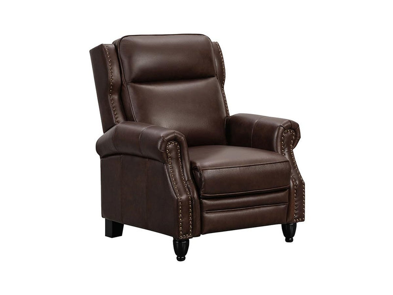 abbyson brown leather recliner