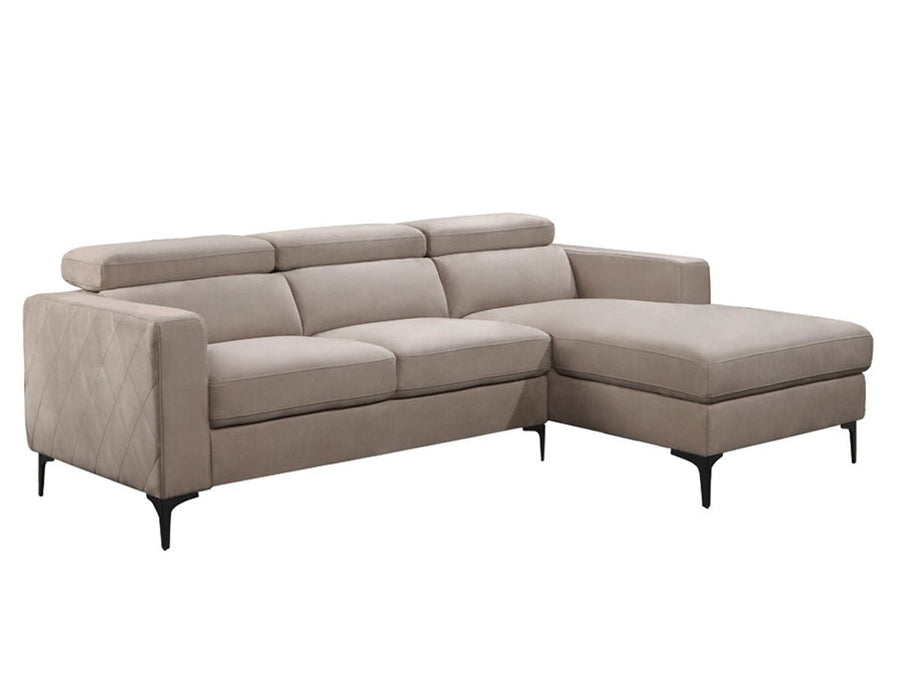 Trinton Fabric Sectional Sofa with Adjustable Headrests