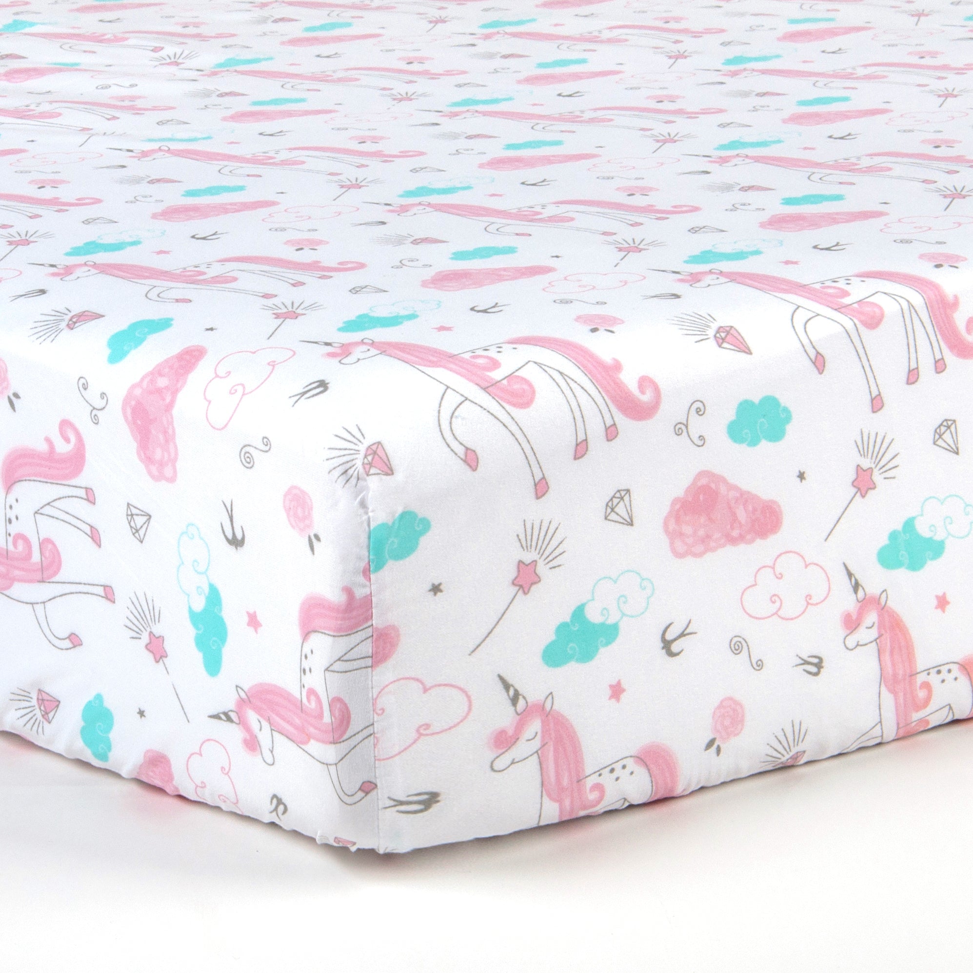 Microfiber Fitted Crib Sheets Set Of 2 Tadpoles