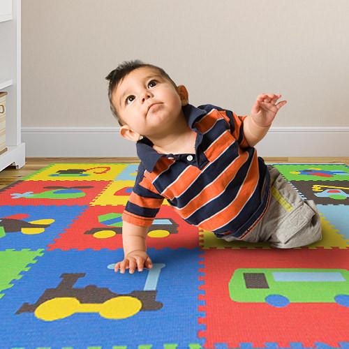 16 Piece Foam Playmat Set, Transport 