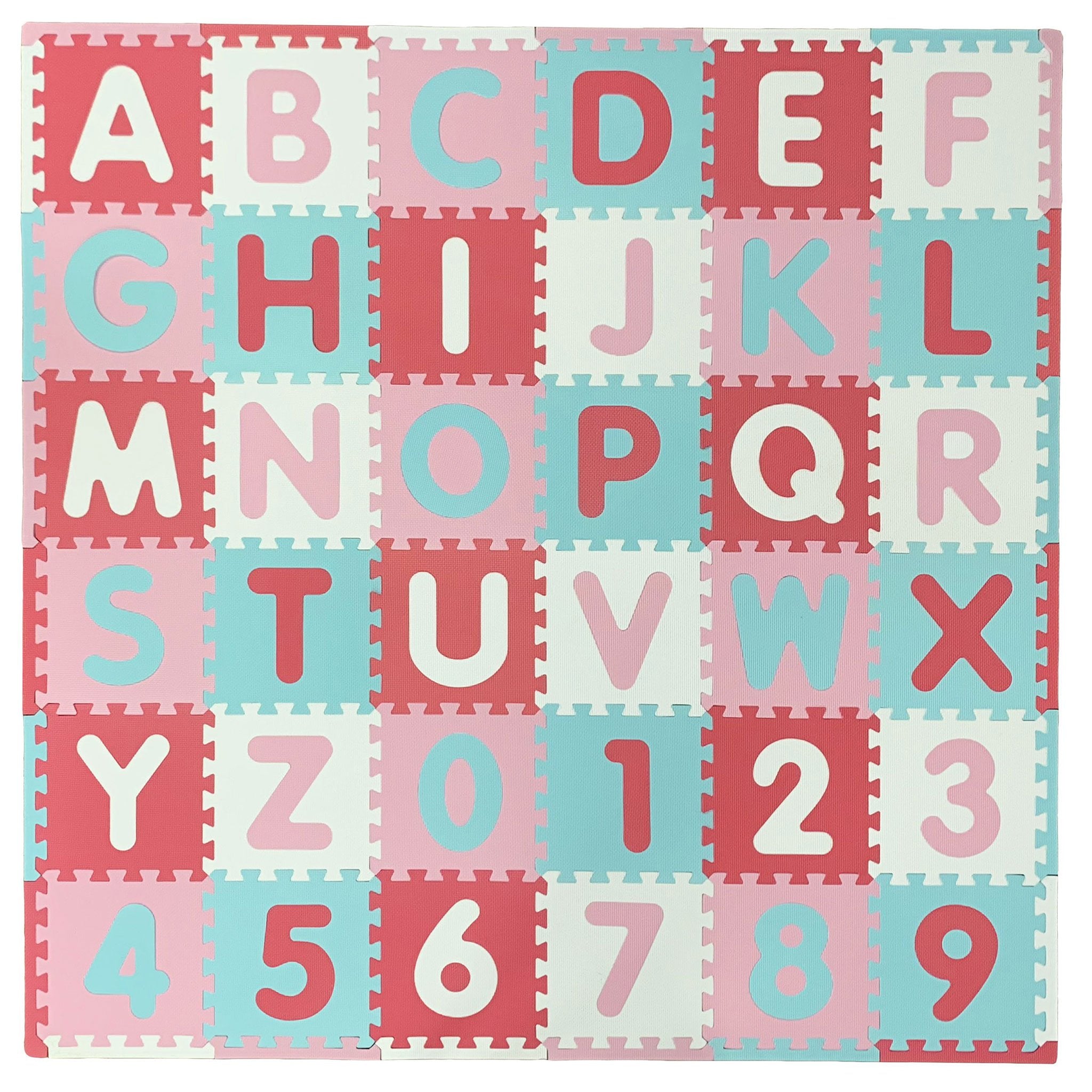 pink abc mat