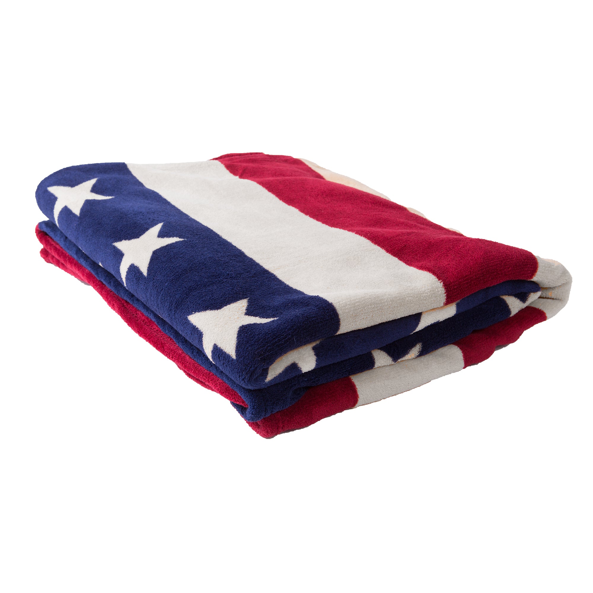 Sleeping Partners Oversized USA Flag Fleece Throw Blanket Tadpoles