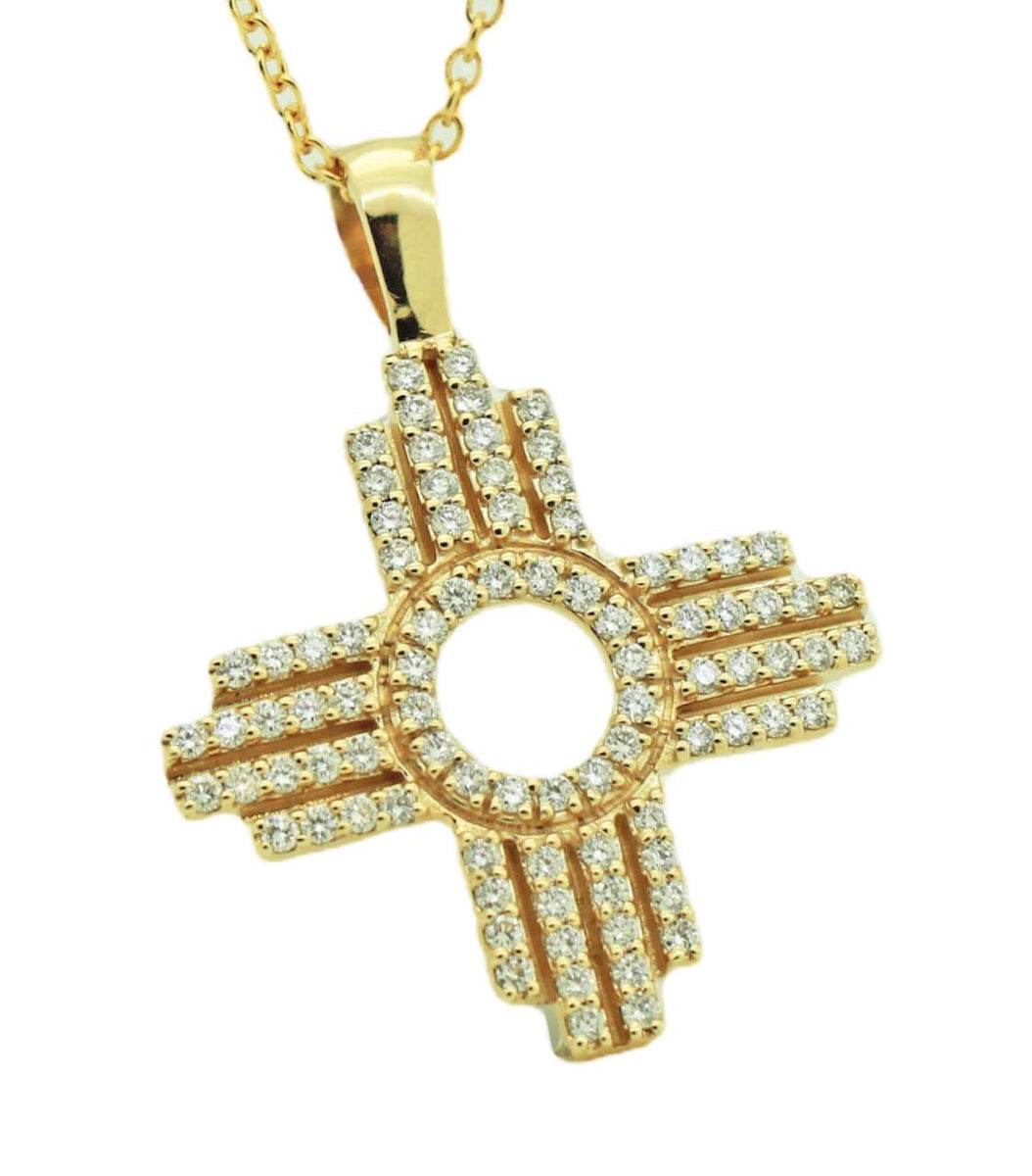 Zia Pendant with Full Pavé