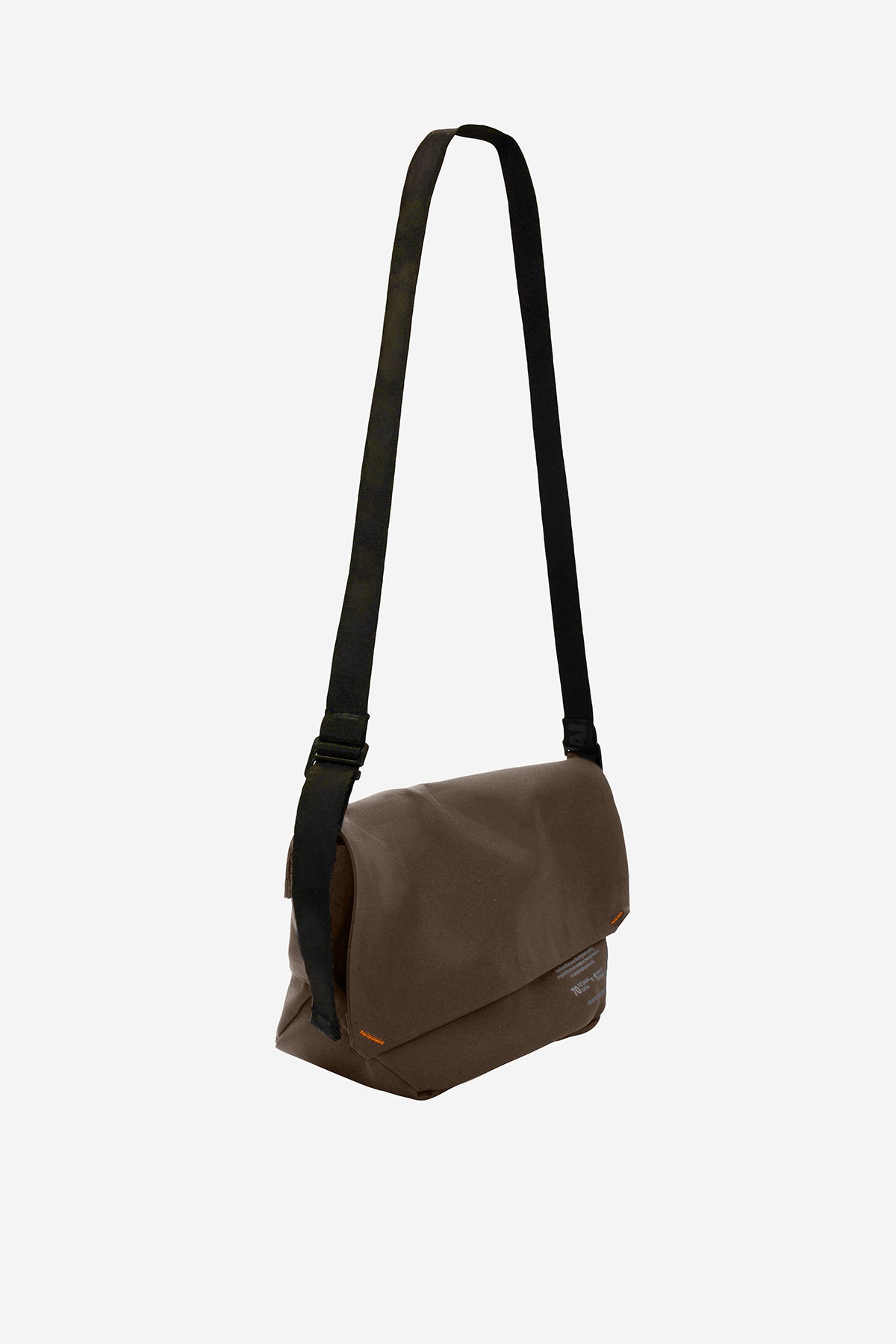 BROWN BONDED SHOULDER BAG 