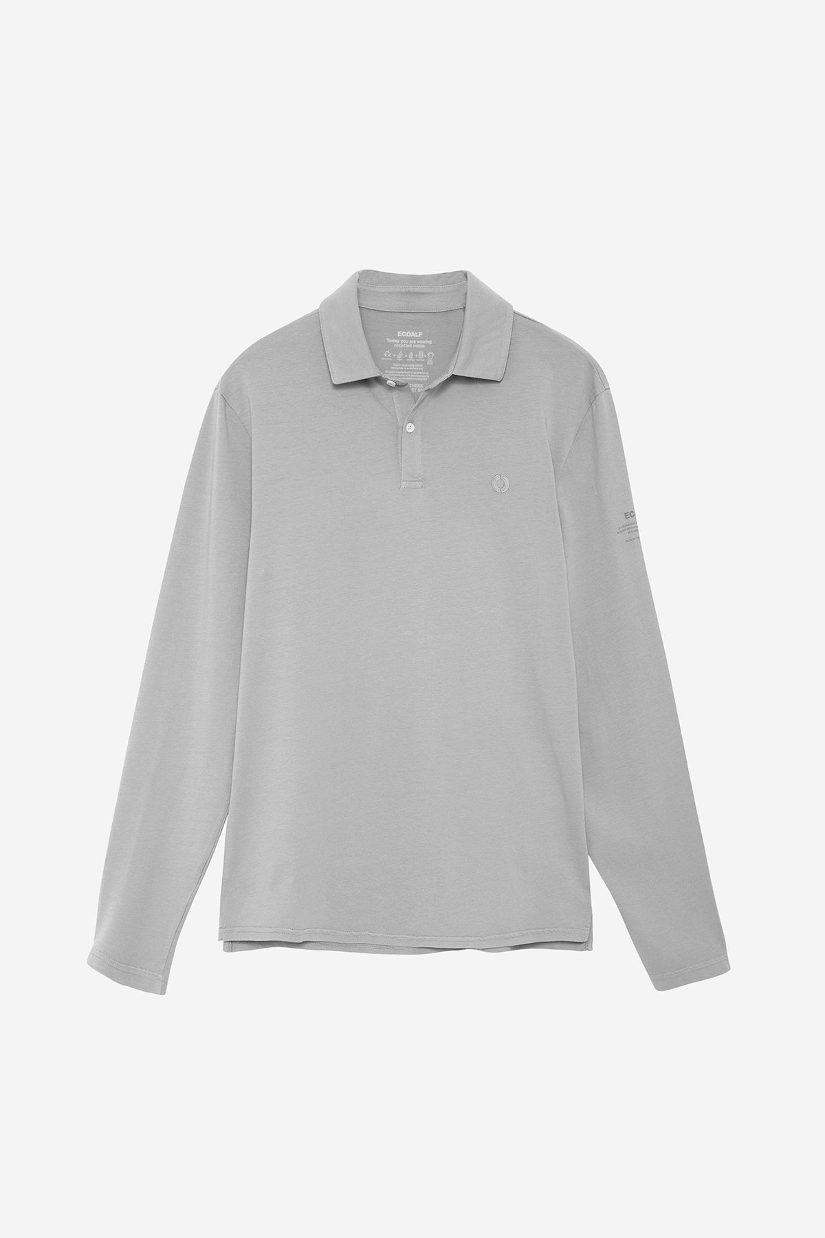 POLO-JERSEY LANGER ARM THEO GRAU