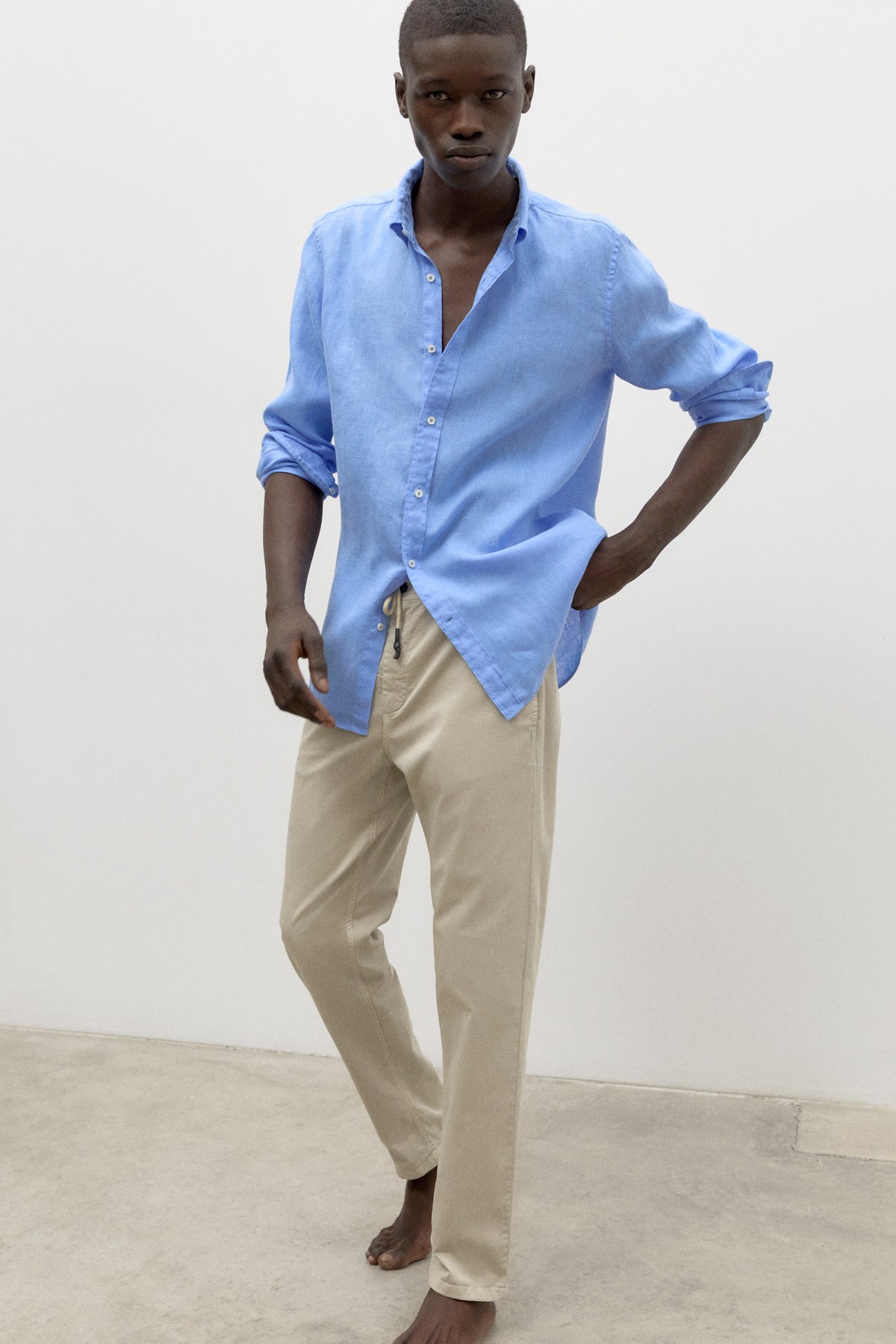 MALIBU LINEN SHIRT BLUE