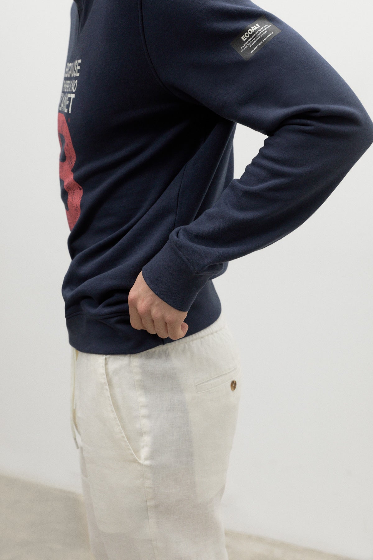 SWEAT-SHIRT GREAT B BLEU MARINE