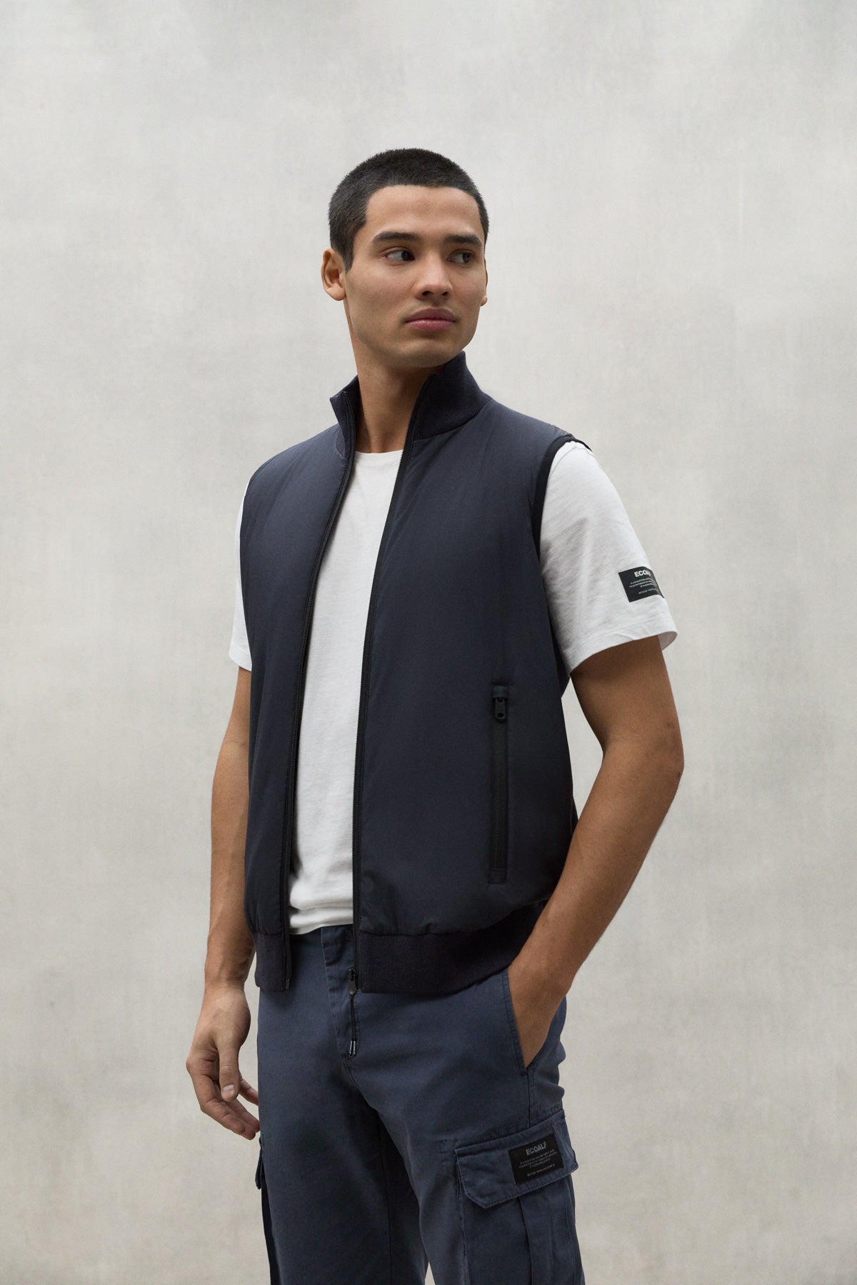 GILET IN MAGLIA FRESNO BLU MARINO