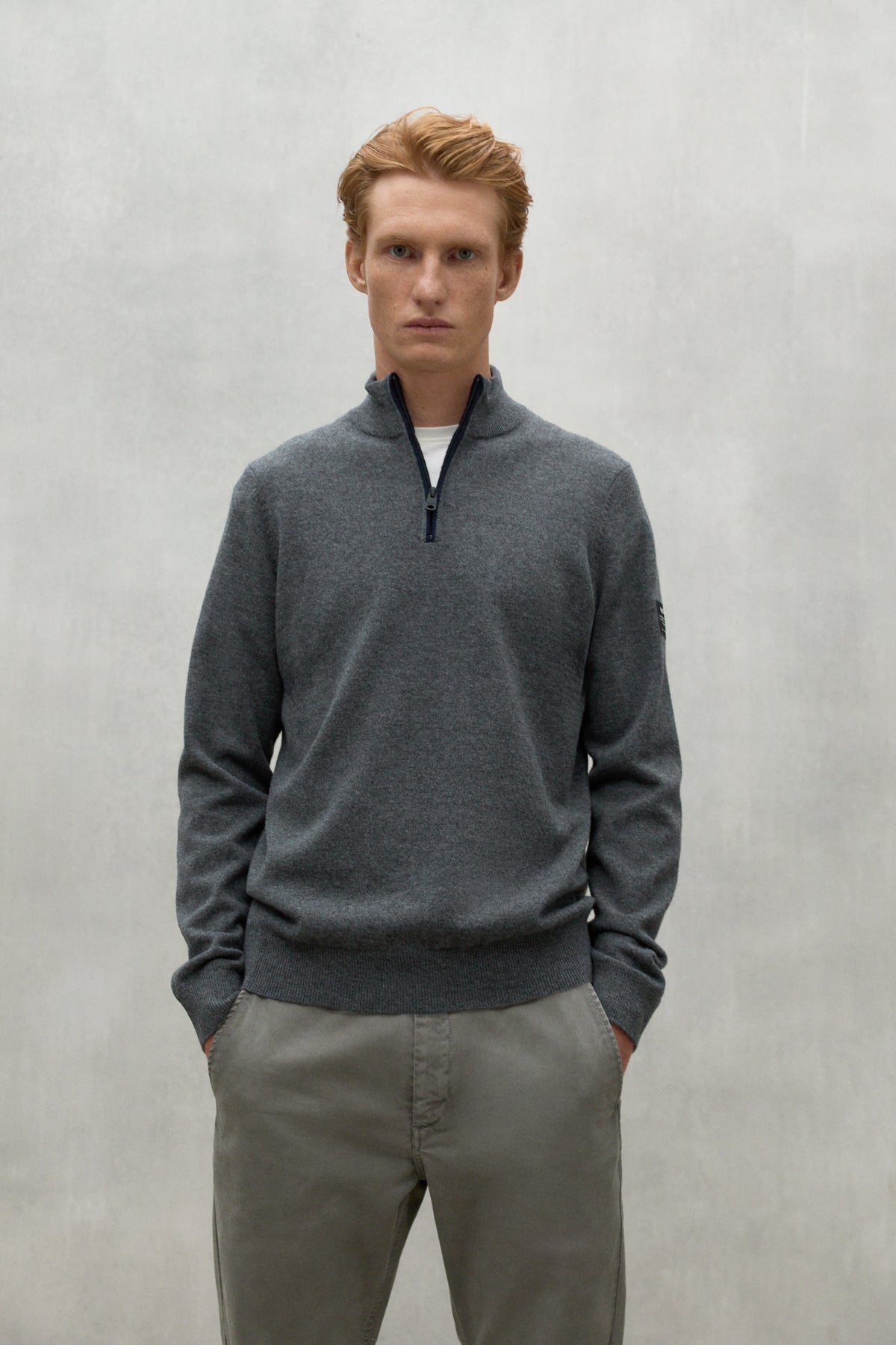 PULLOVER LARCH GRAU