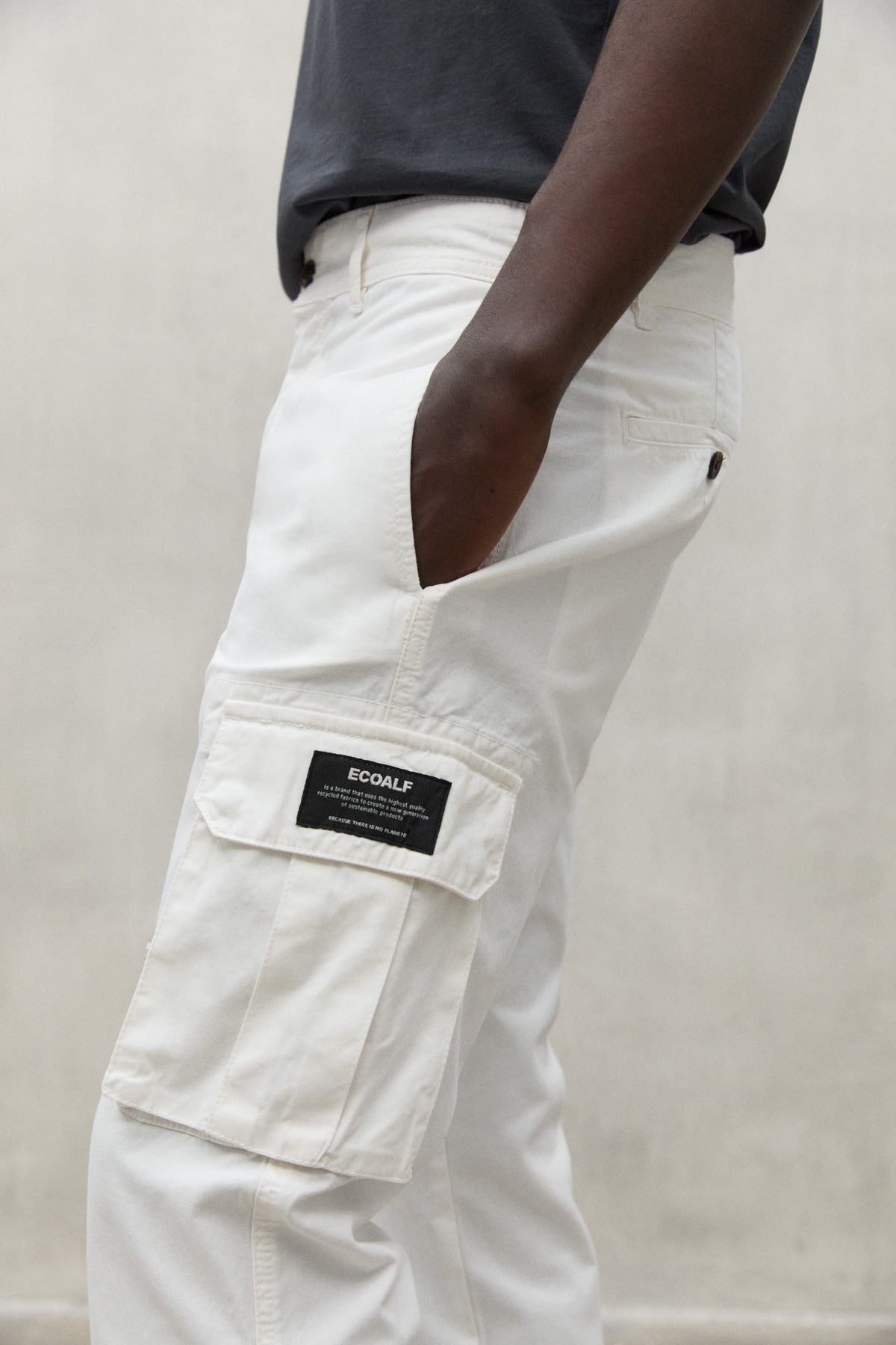 PANTALON CARGO ETHICA BLANC