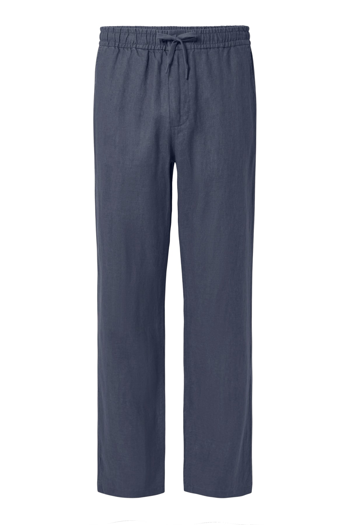 PANTALON EN LIN ETHICA BLEU MARINE