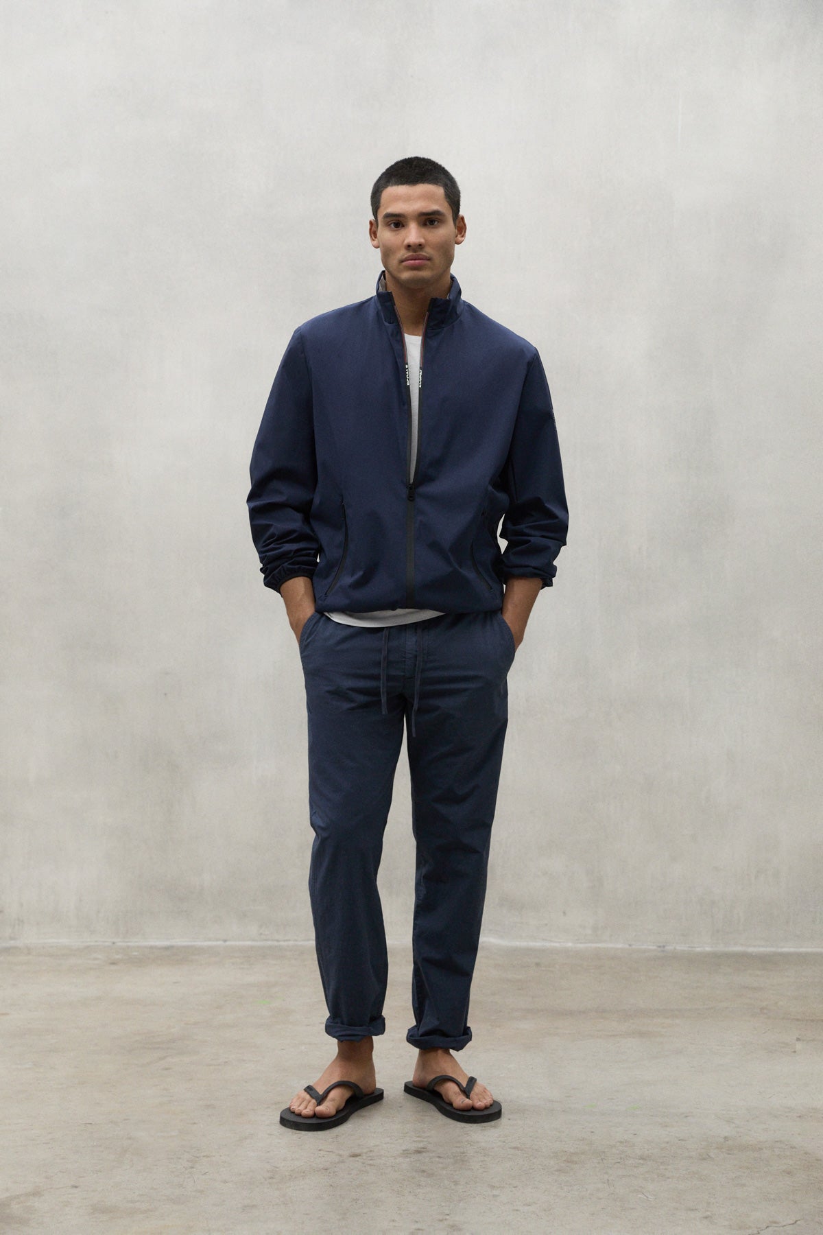 NAVY BLUE ISNA TROUSERS