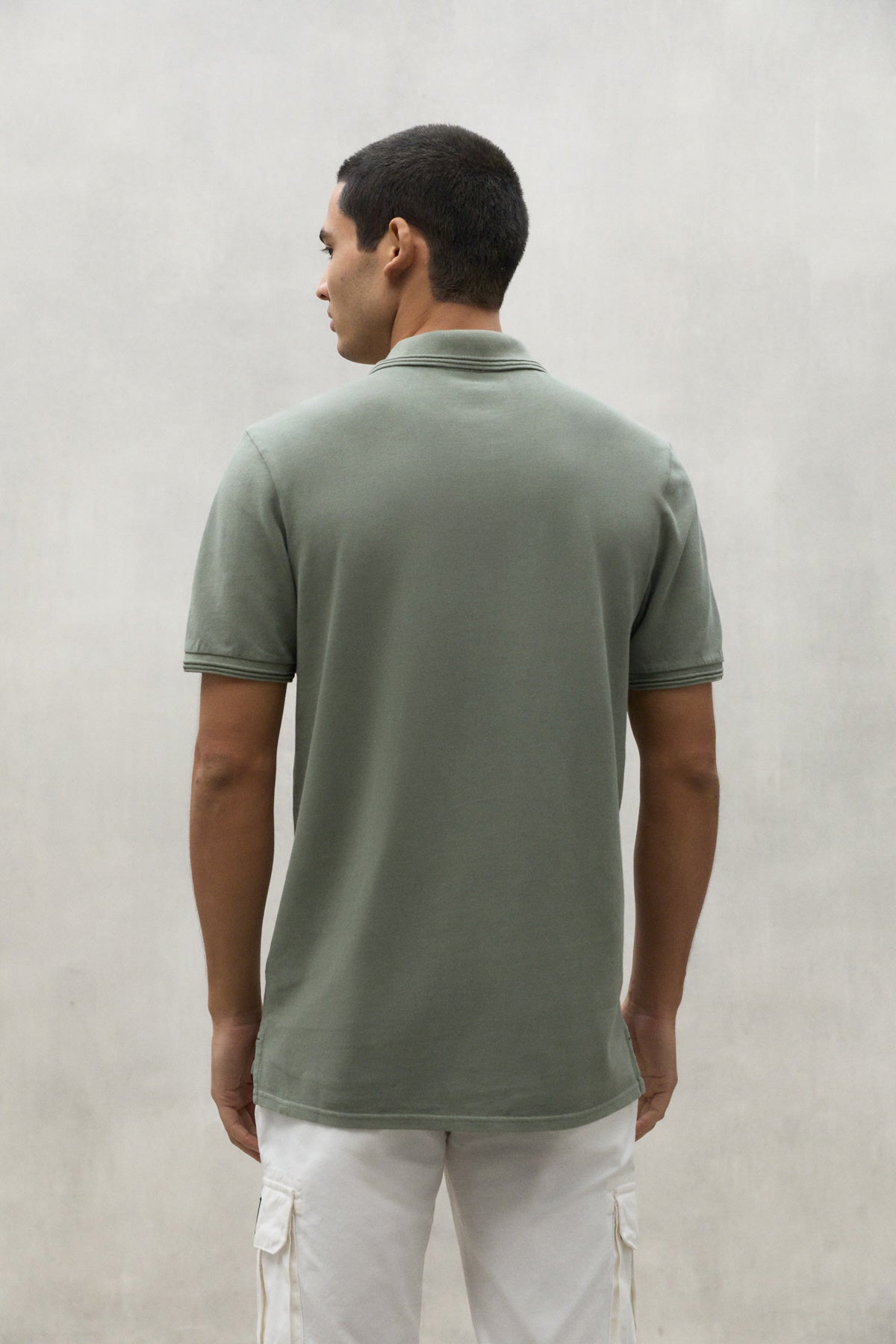 GREEN TANO PIQUE POLO SHIRT